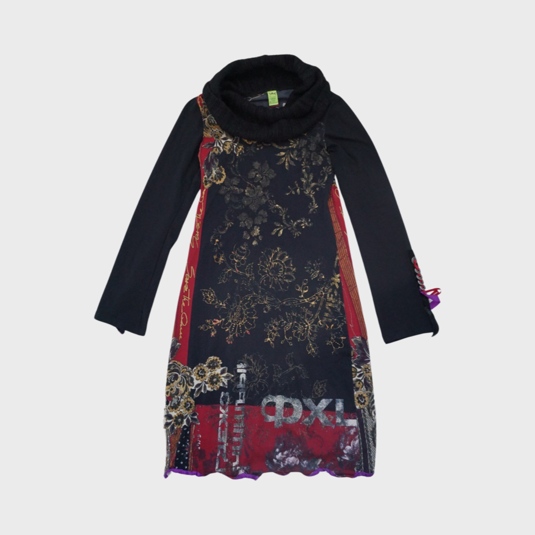 Save the queen roll neck dress