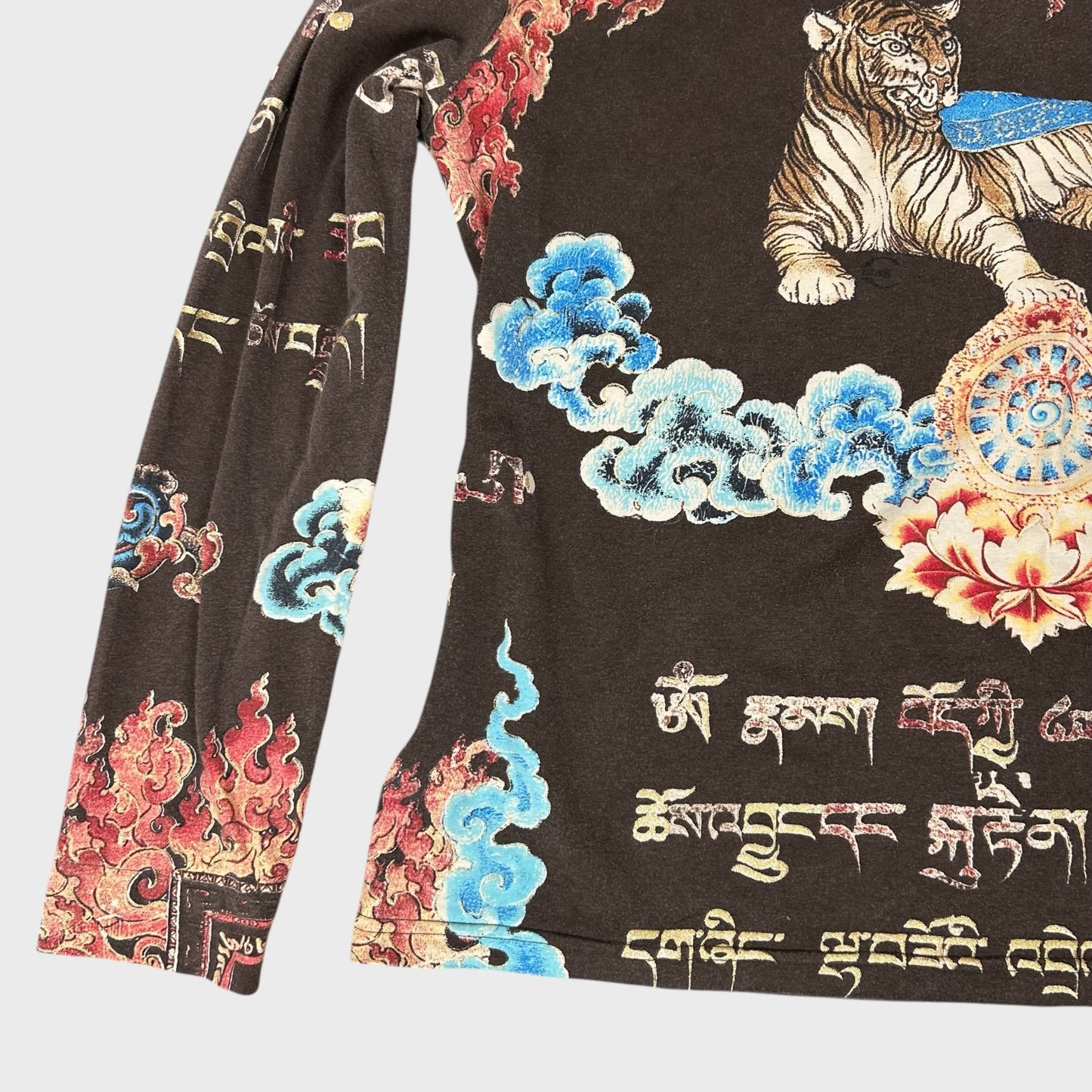 Roberto Cavalli Graphic Print Long Sleeve Top - L
