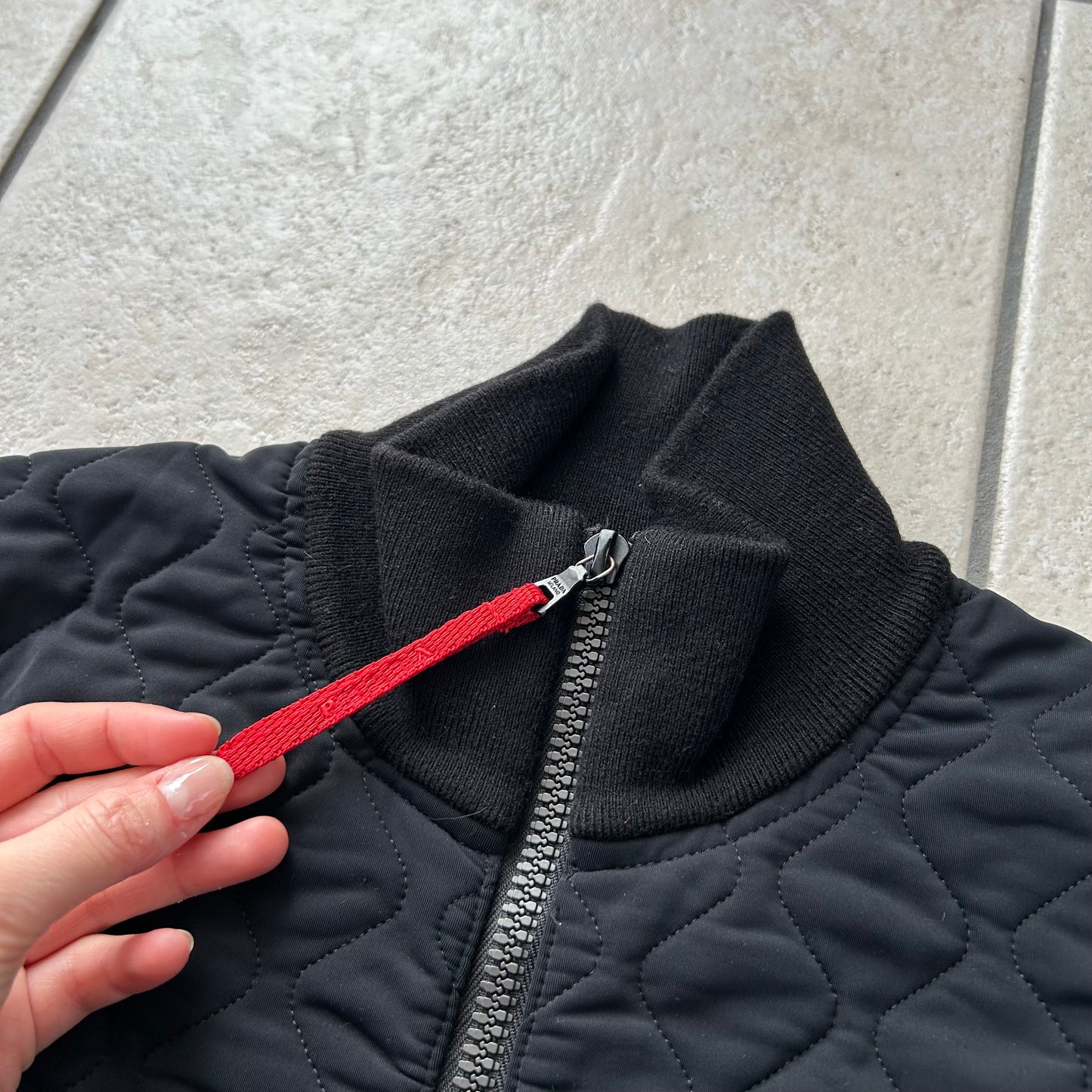 Black Prada Quilted Jacket