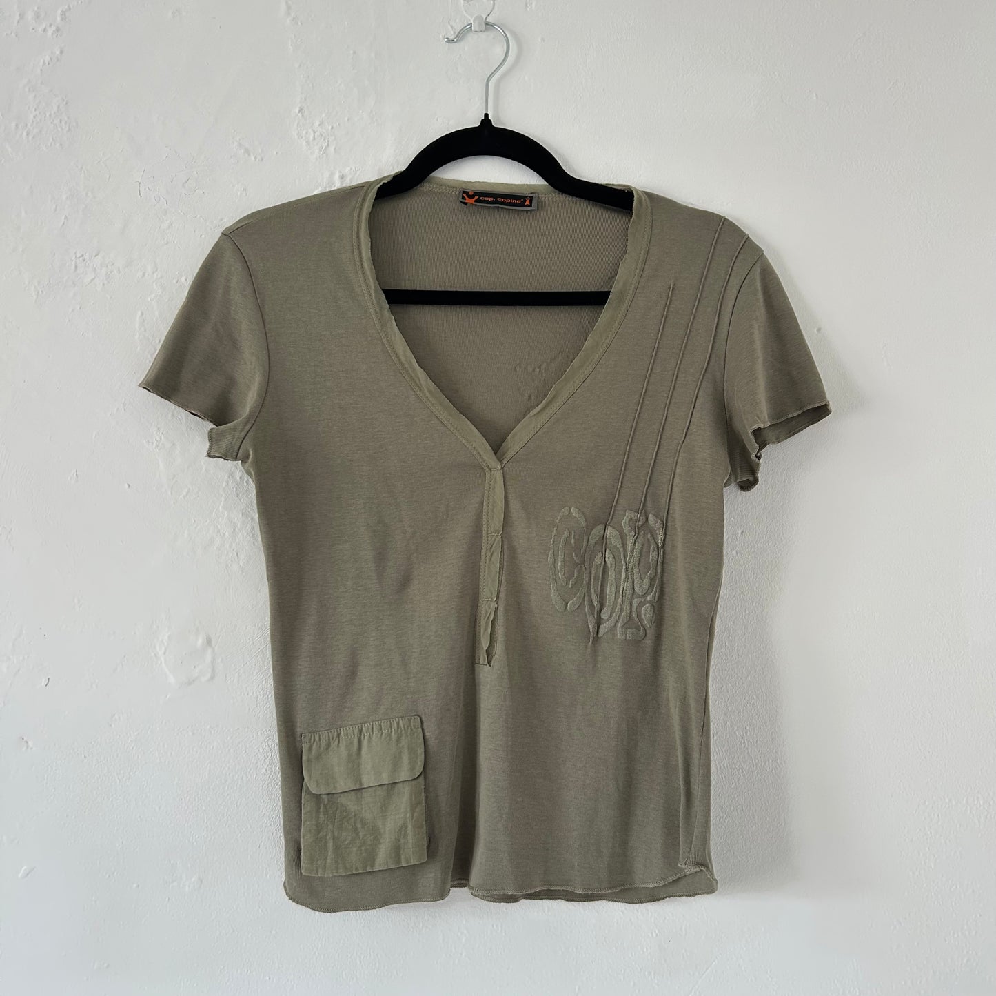 Cop Copine Khaki T-Shirt - Size M