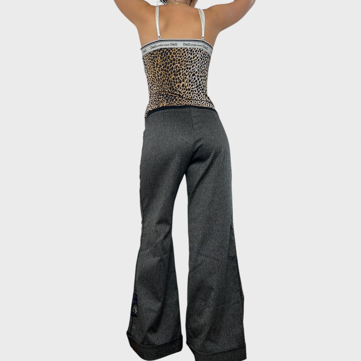 Cop Copine Speckled Wide-Leg Trousers - Size L
