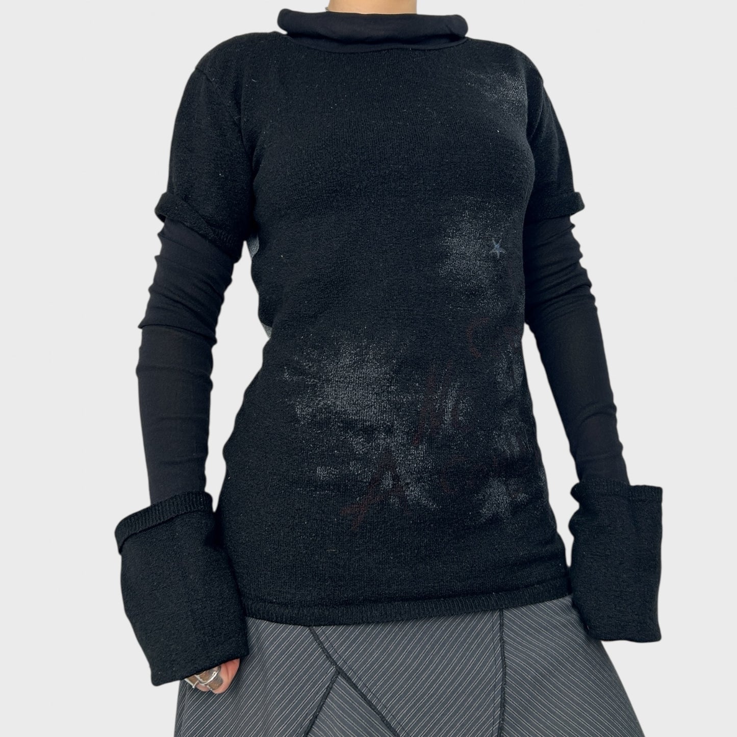 Cop Copine Bi-Material Long Sleeve Top - M