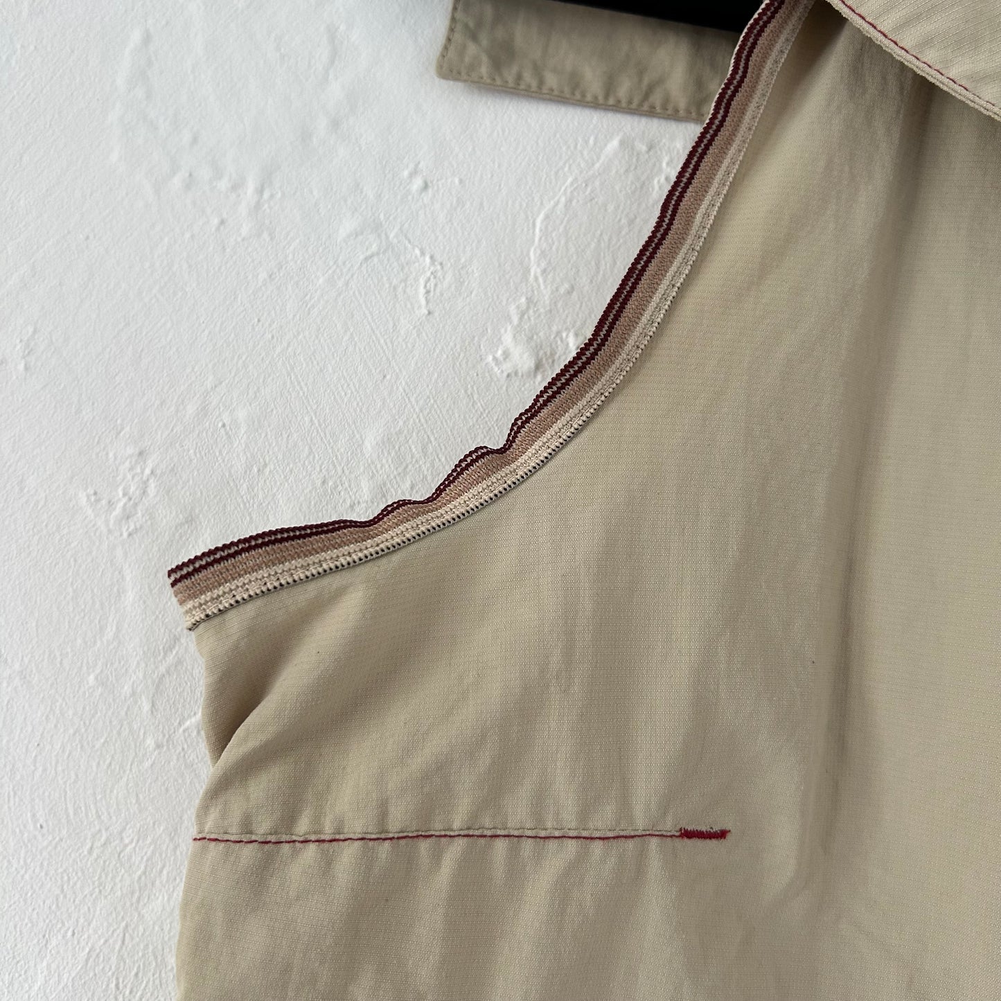 Cop Copine Beige Zip-Up Sleeveless Jacket - Size M