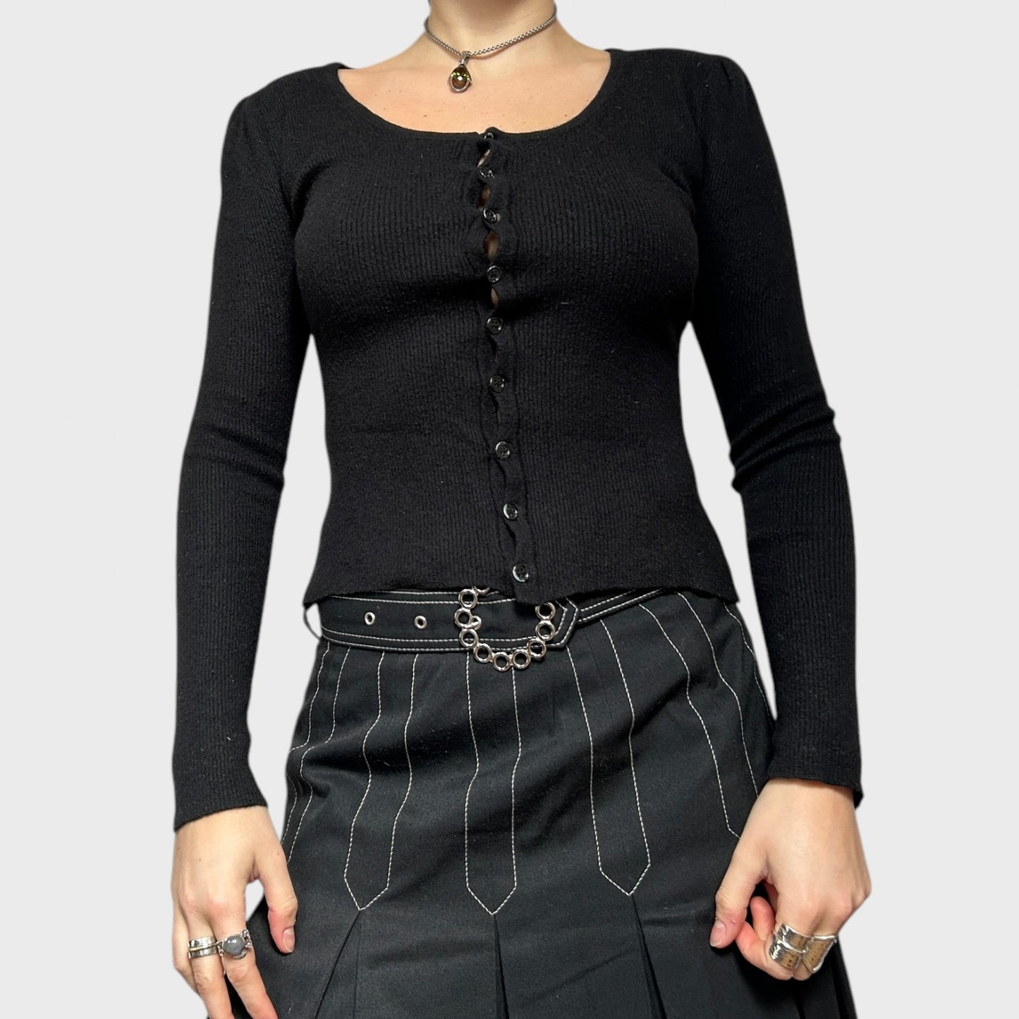 Dolce & Gabbana Black Button Cardigan