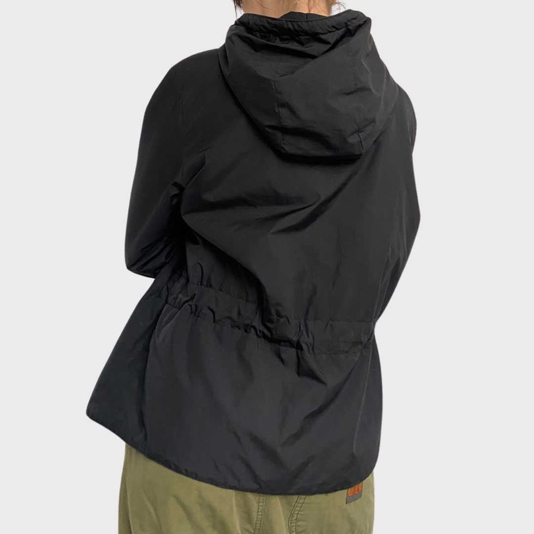 Prada sport double zip black padded jacket