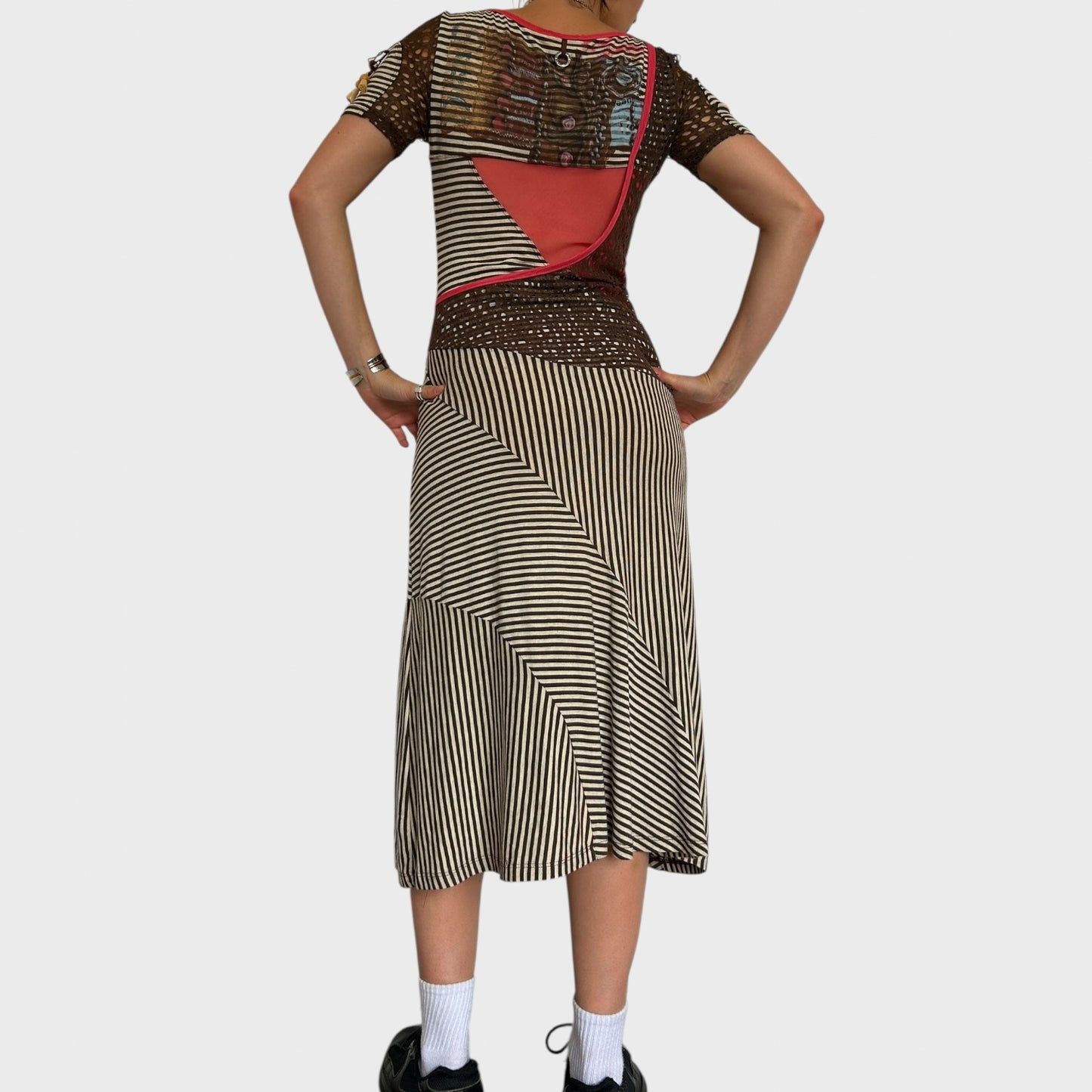 Save the Queen Striped Maxi Dress - Size S-M
