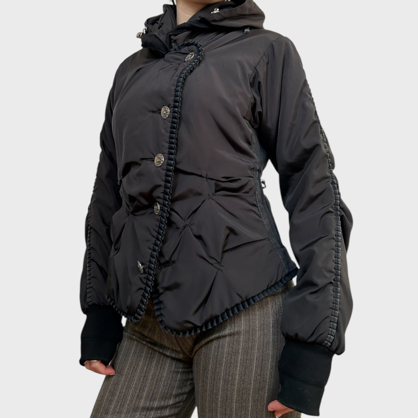 Archival Structured Button-Up Puffer Jacket