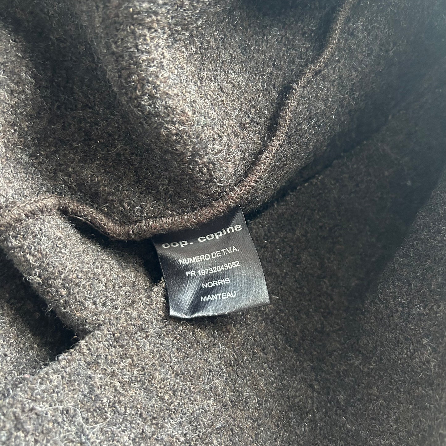 Cop Copine Long Wool Coat - L