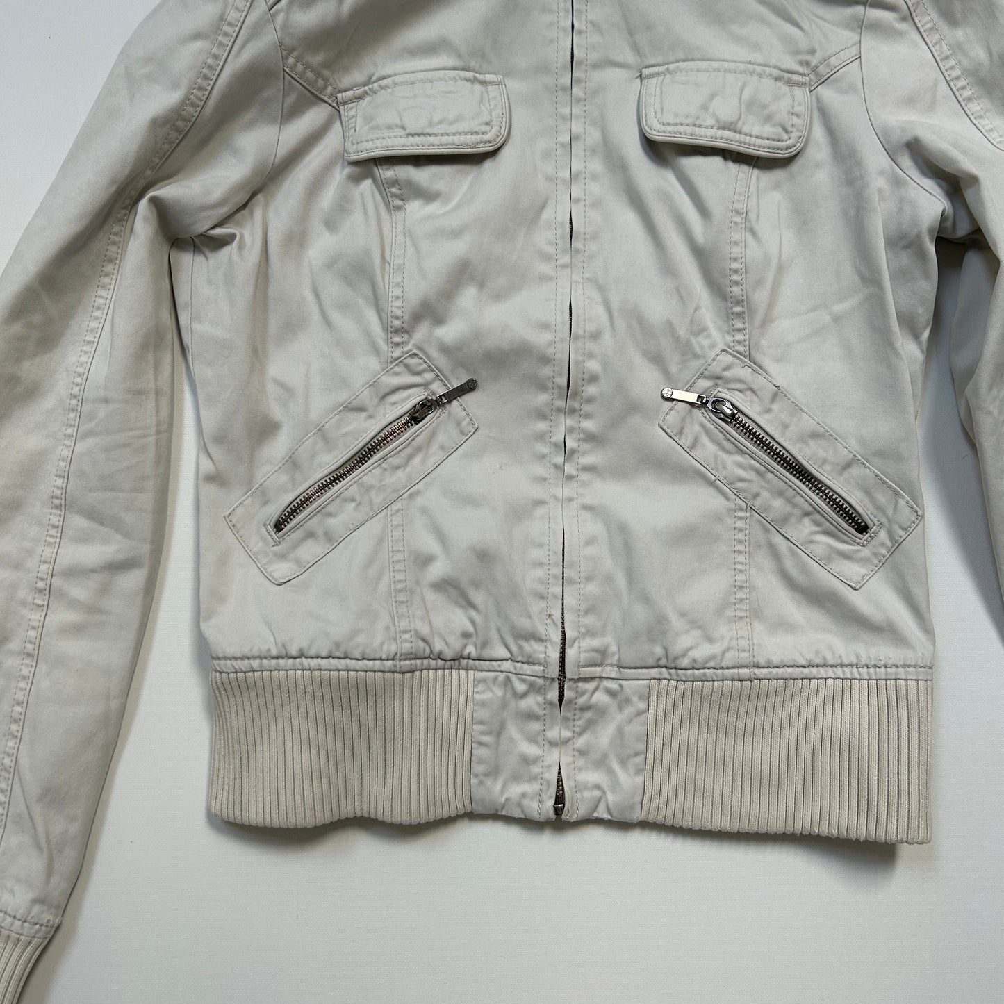 White Zip-Up Jacket