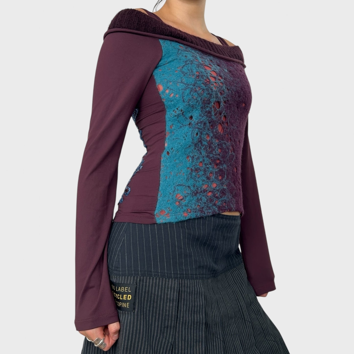 Save the Queen Purple Knit Jumper Top - XS