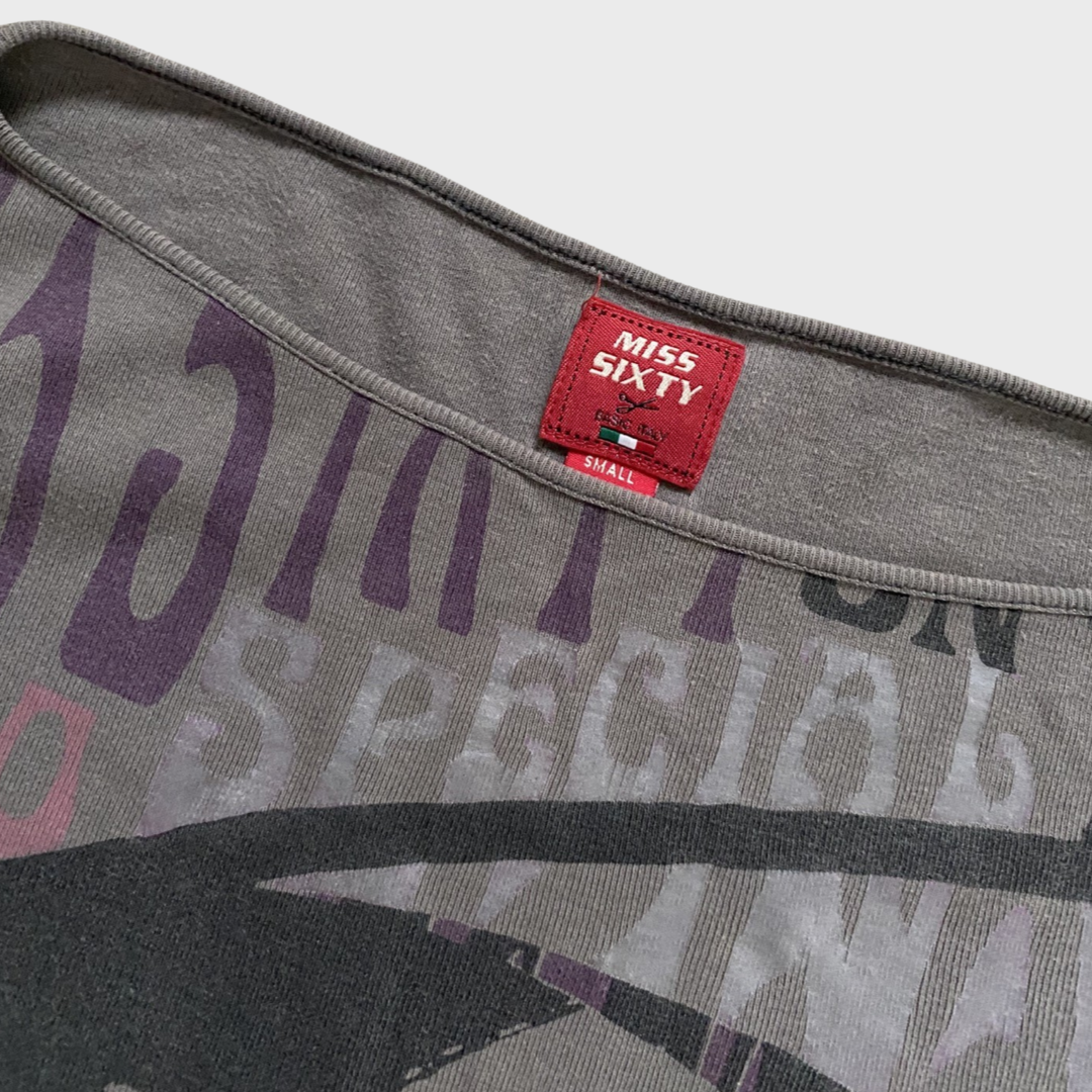Miss Sixty graphic face motif top