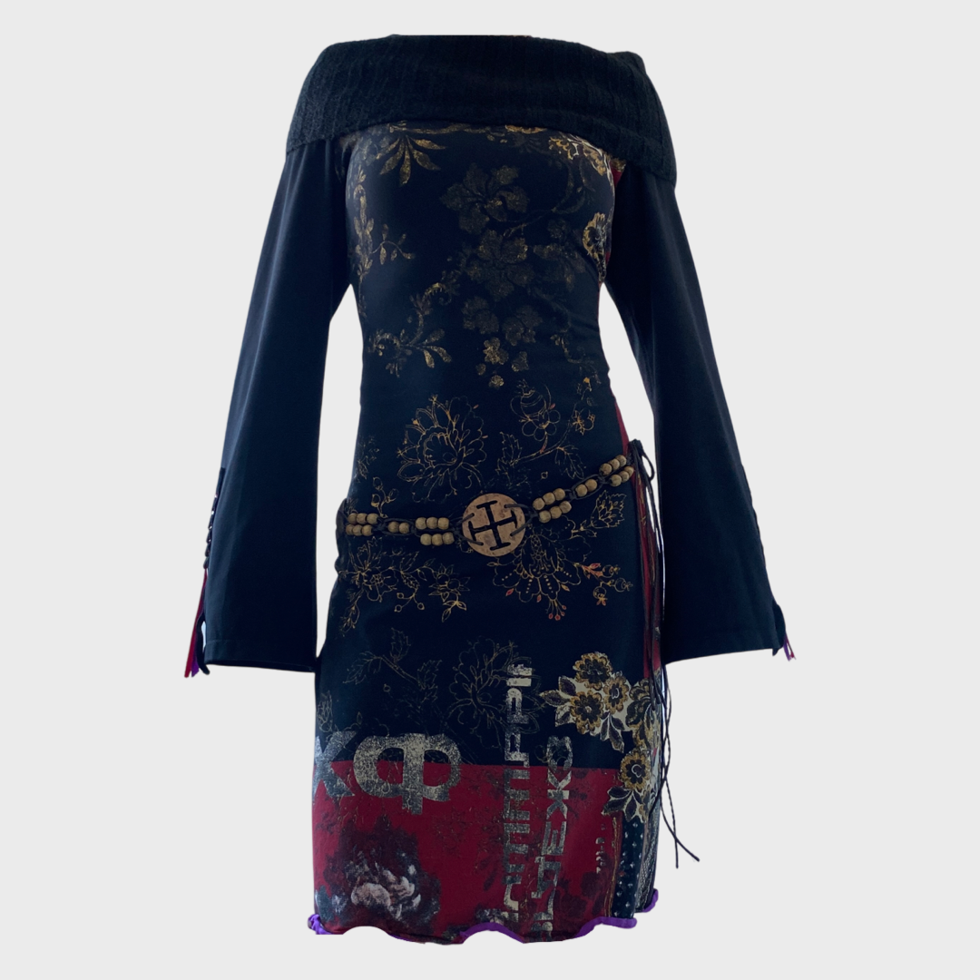 Save the queen roll neck dress