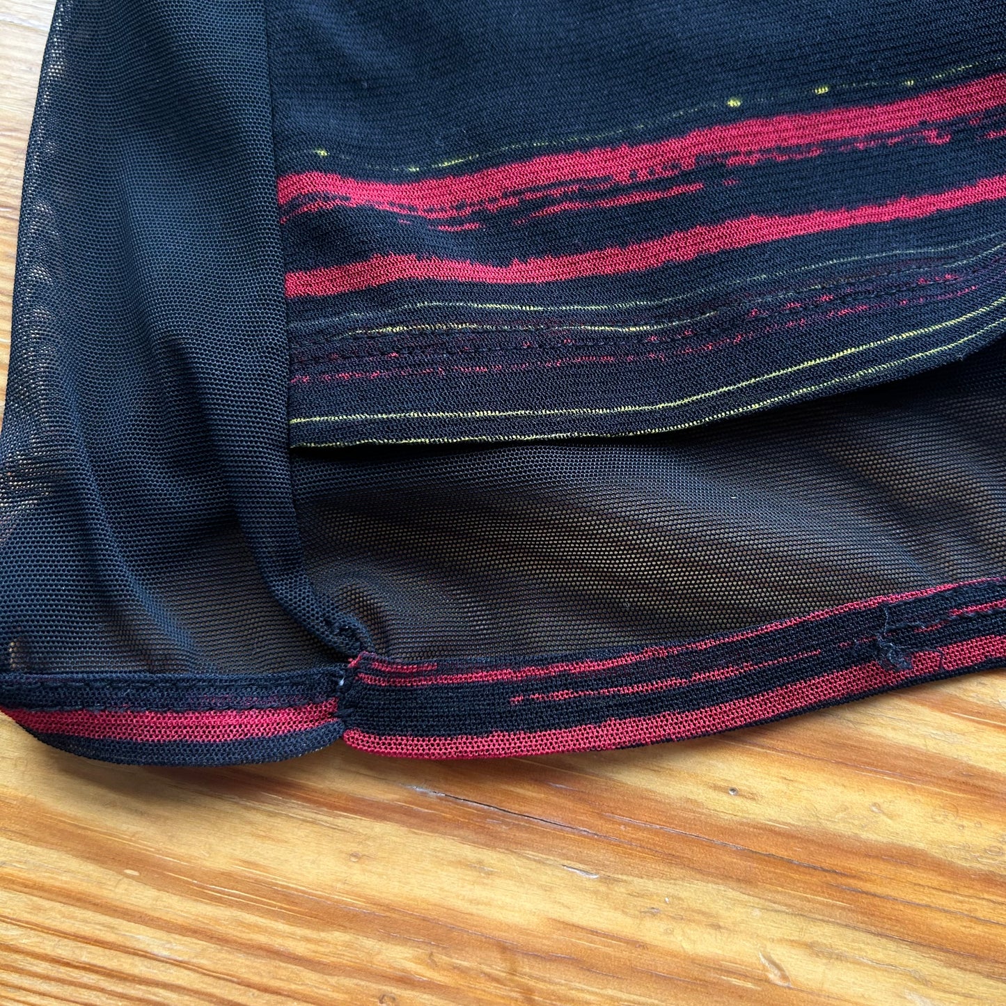 Save The Queen Rose Mesh Long Sleeve Top - M