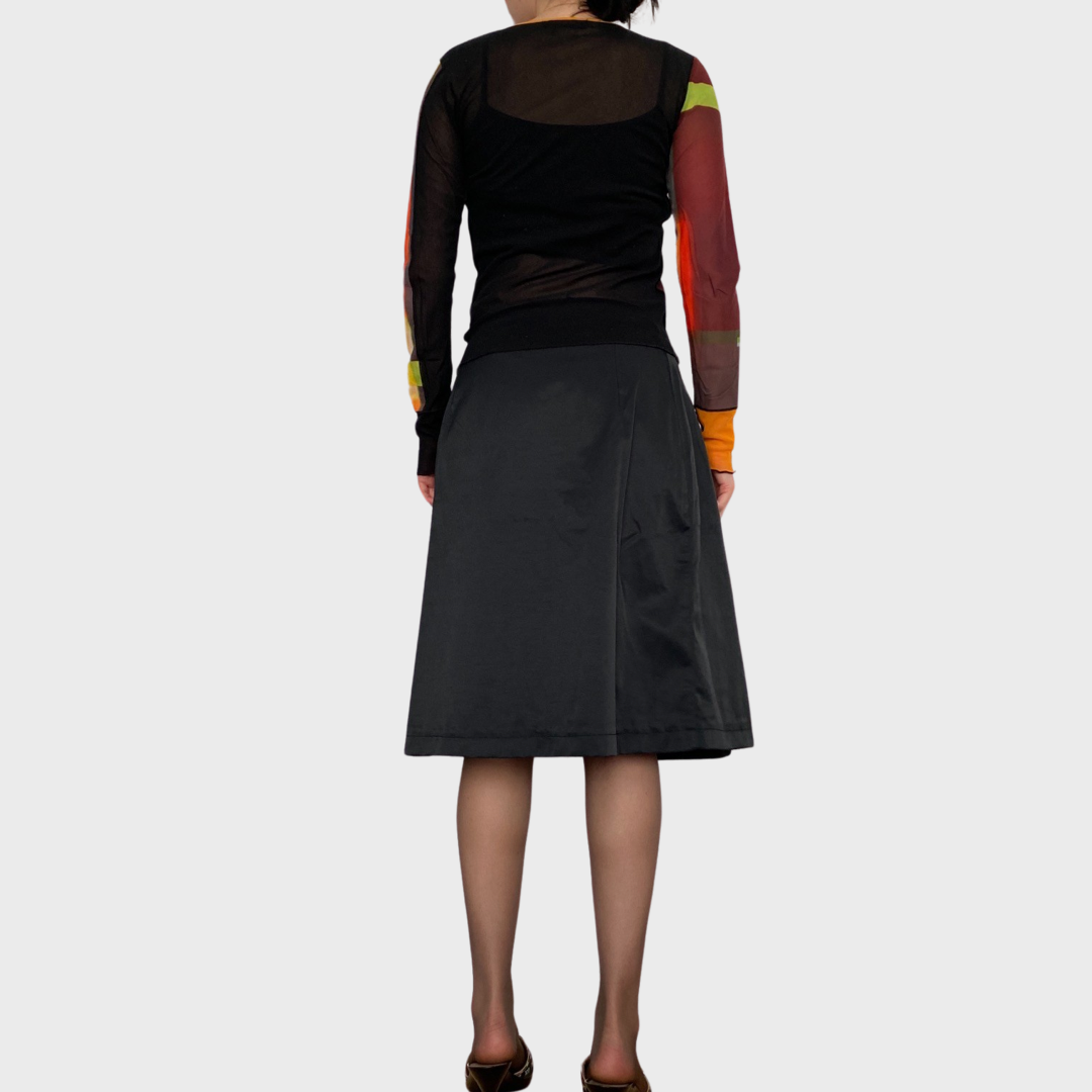 Cop Copine black midi skirt