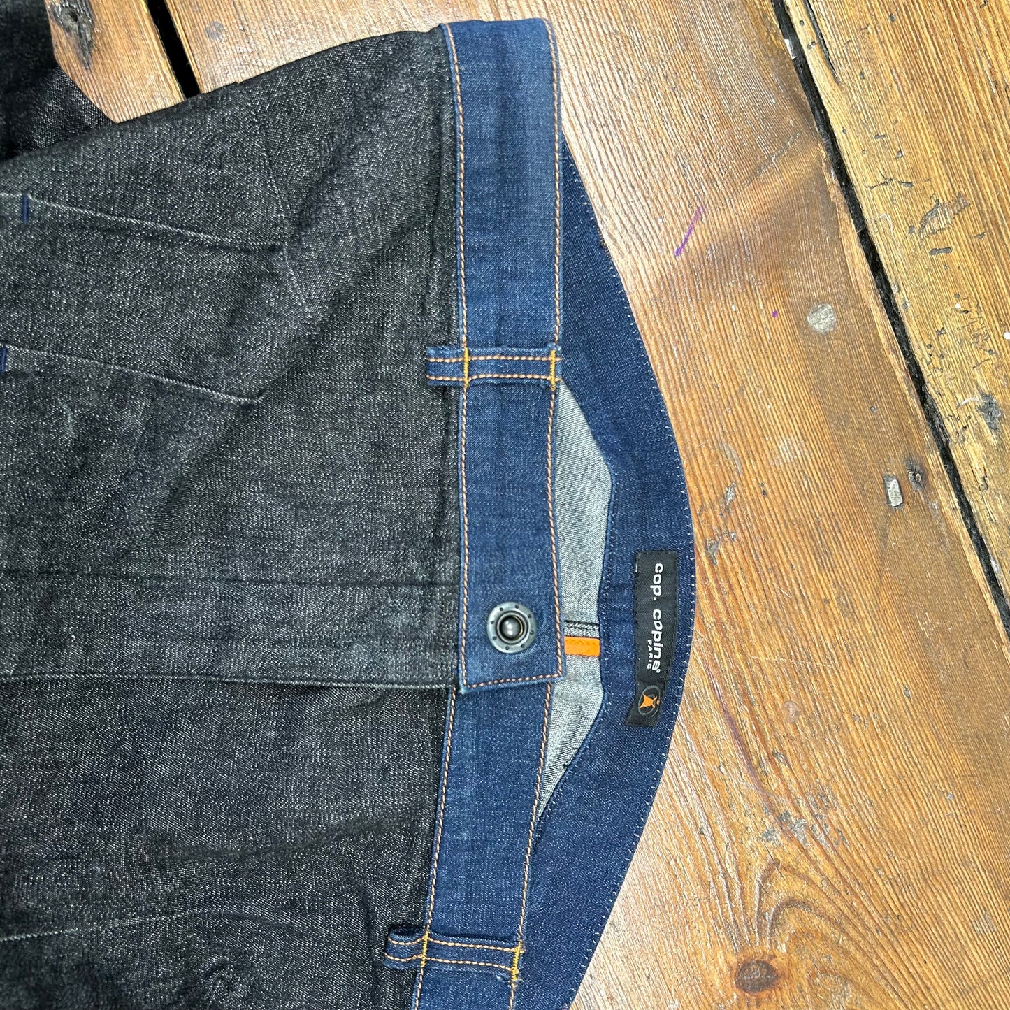 Cop Copine Two-Tone Denim Bustier - Size M-L