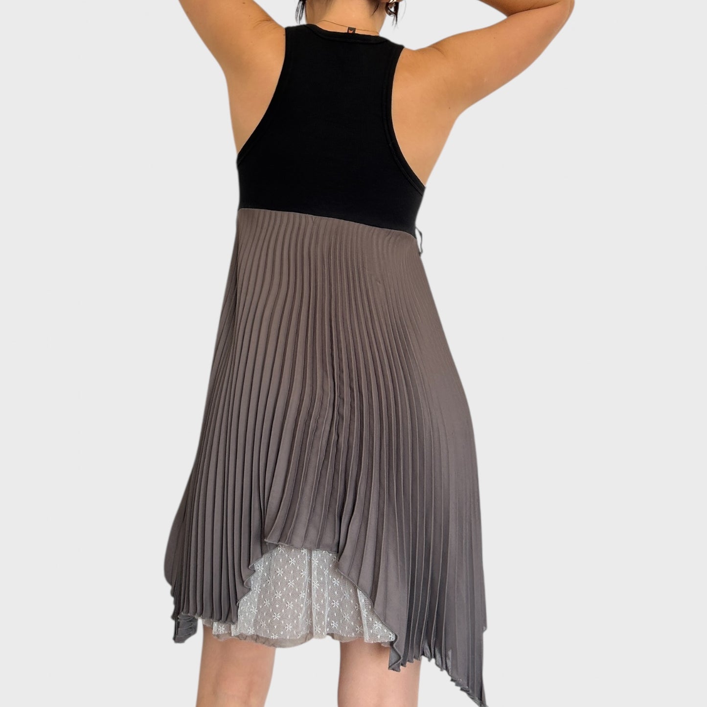 Cop Copine Pleated Babydoll Mini Dress