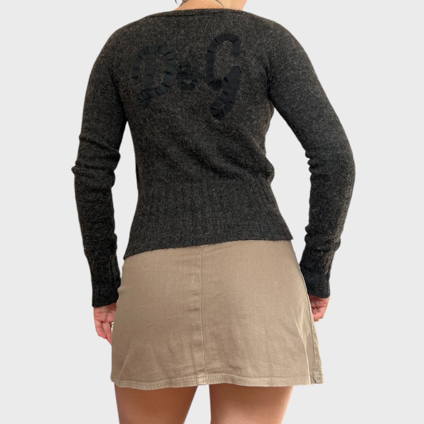 Dolce & Gabbana Brown Button Cardigan