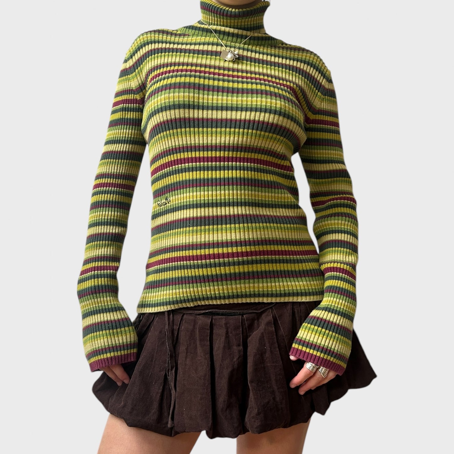 Vintage Miss Sixty Striped Long Sleeve Jumper