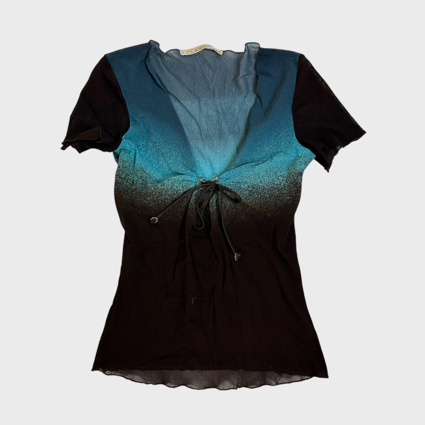 Roberto Cavalli Mesh Short Sleeve Top