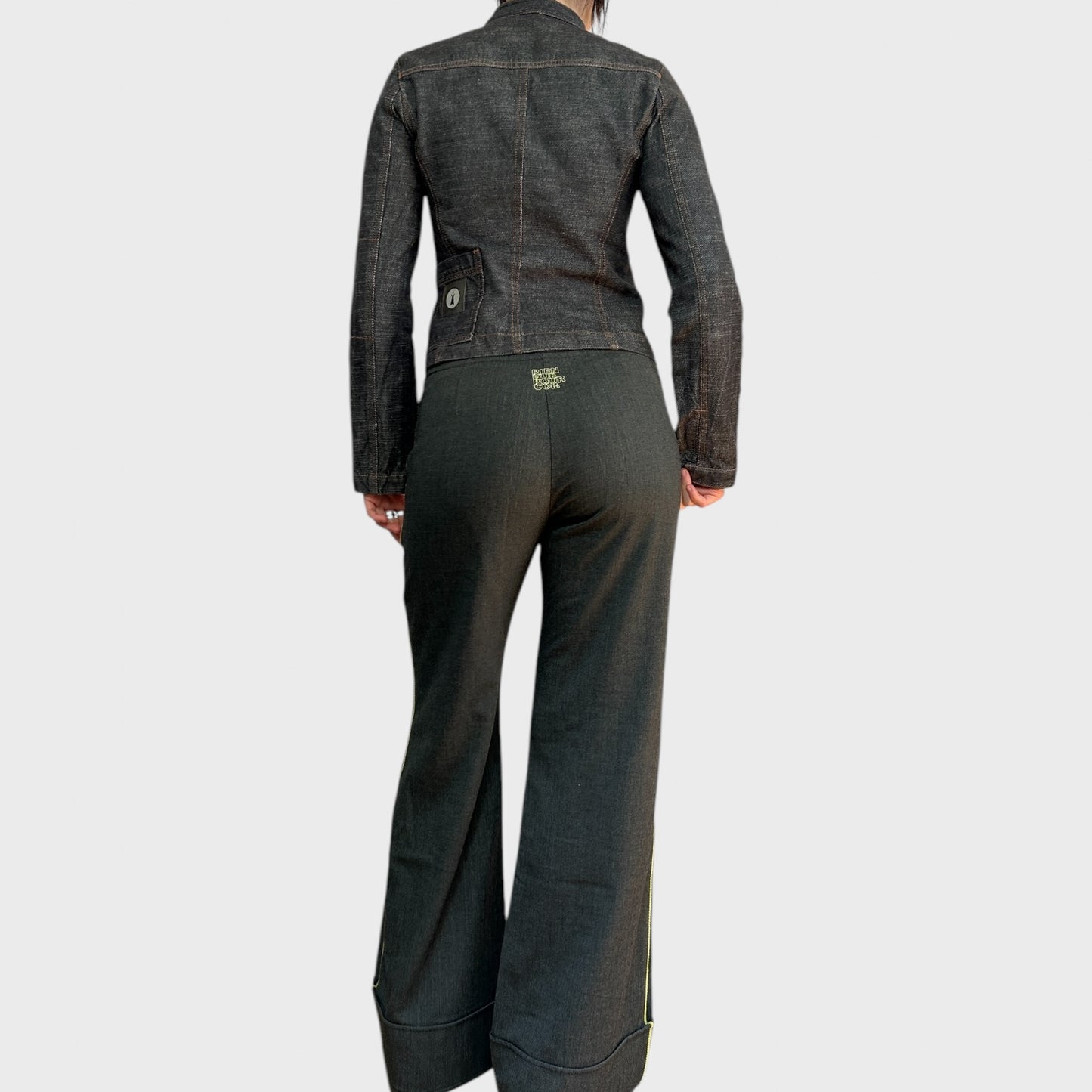 Cop Copine Grey Wide Leg Trousers