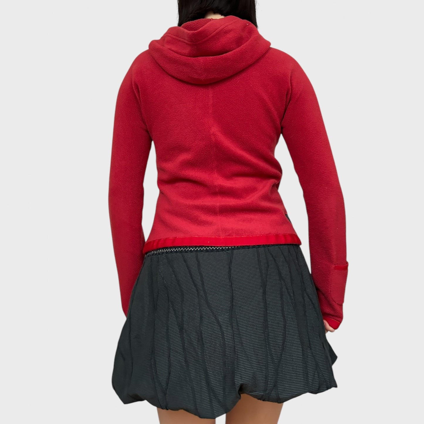Vintage Red Cop Copine Double Zip Fleece