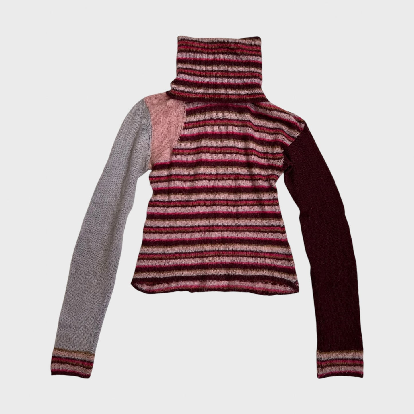 Dolce and Gabbana Striped Roll Neck Jumper