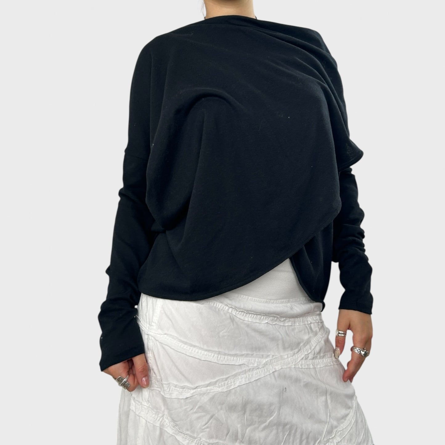 Black Slouchy Knit - S