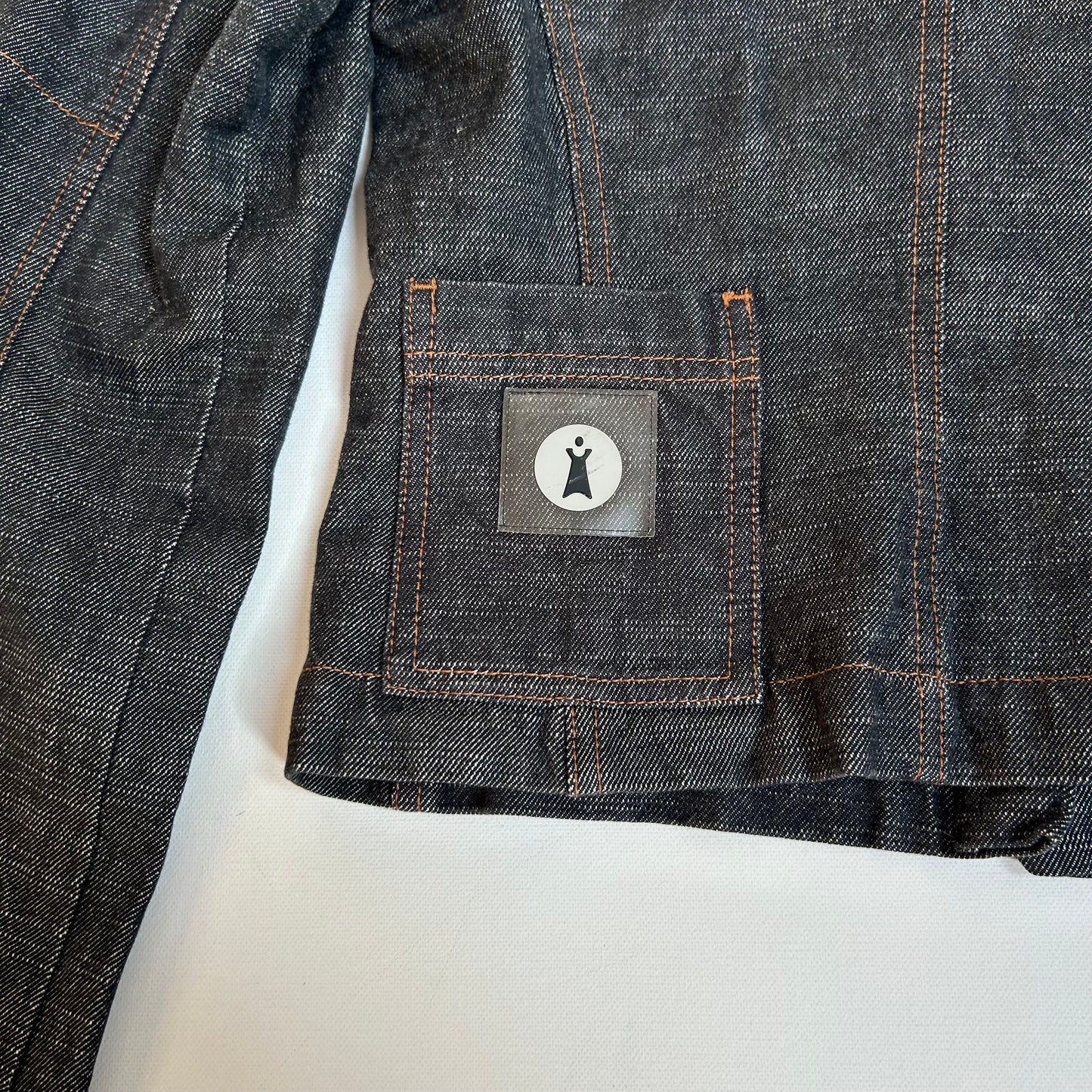 Cop Copine Fitted Denim Button-Up Jacket