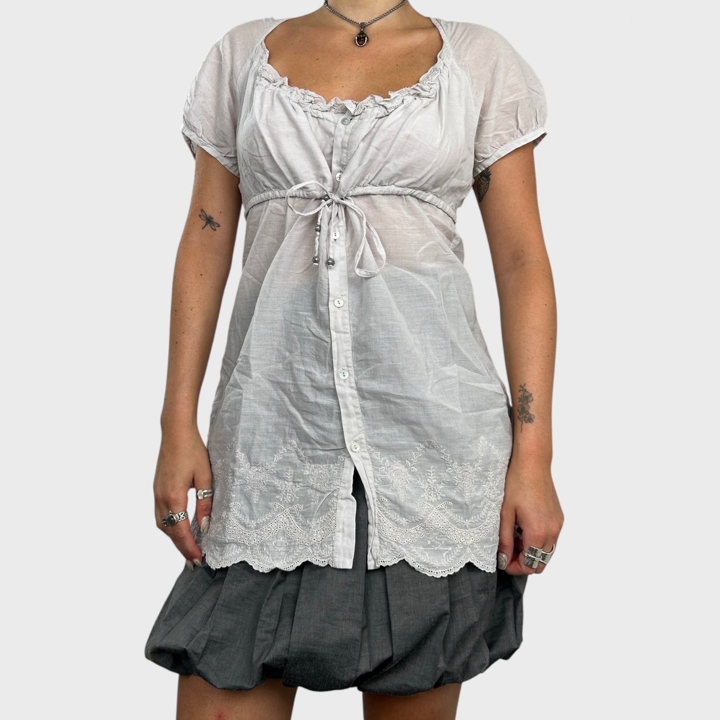 Cop Copine Broderie Anglaise Blouse - M