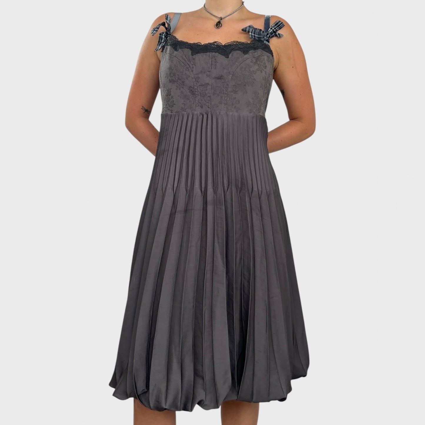 Cop Copine Pleated Mini Dress - L (Faulty)