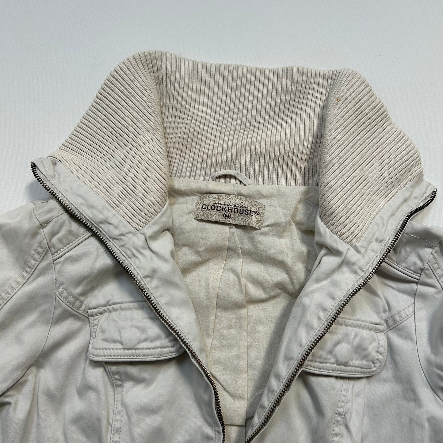 White Zip-Up Jacket