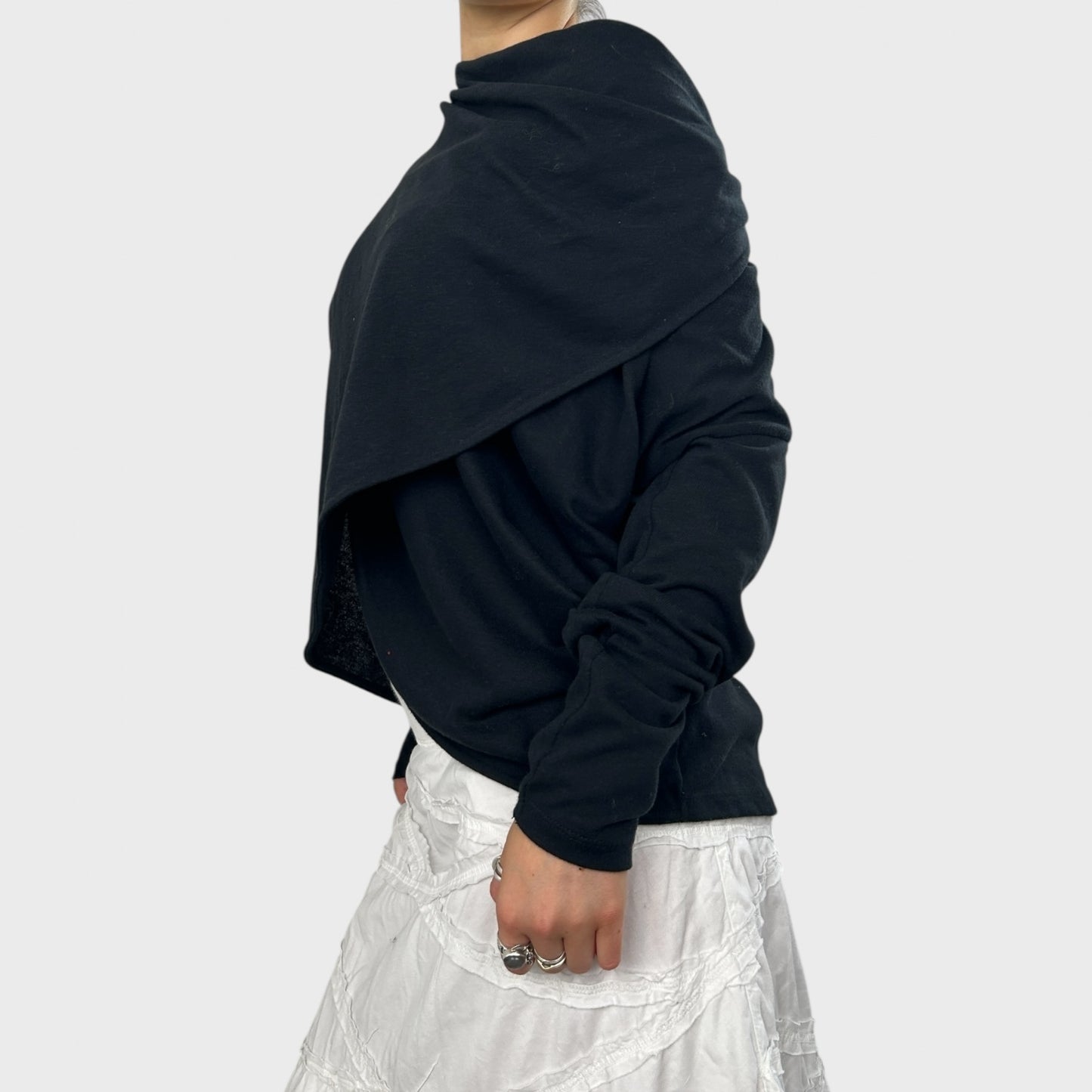 Black Slouchy Knit - S