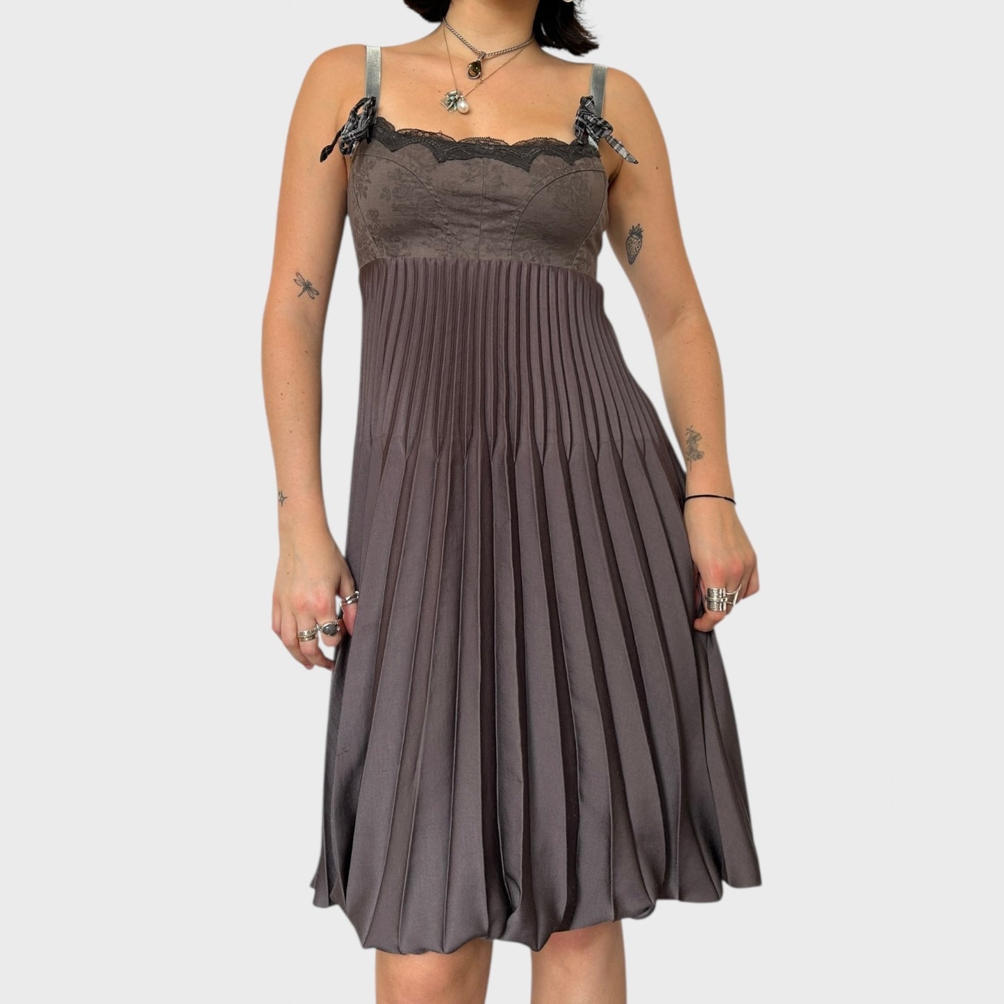 Cop Copine Pleated Mini Dress - Size S