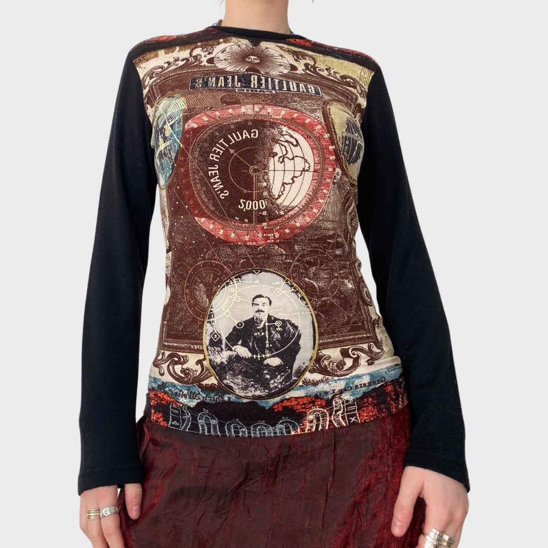 Jean Paul Gaultier vintage 90s/early 2000s novelty collage top