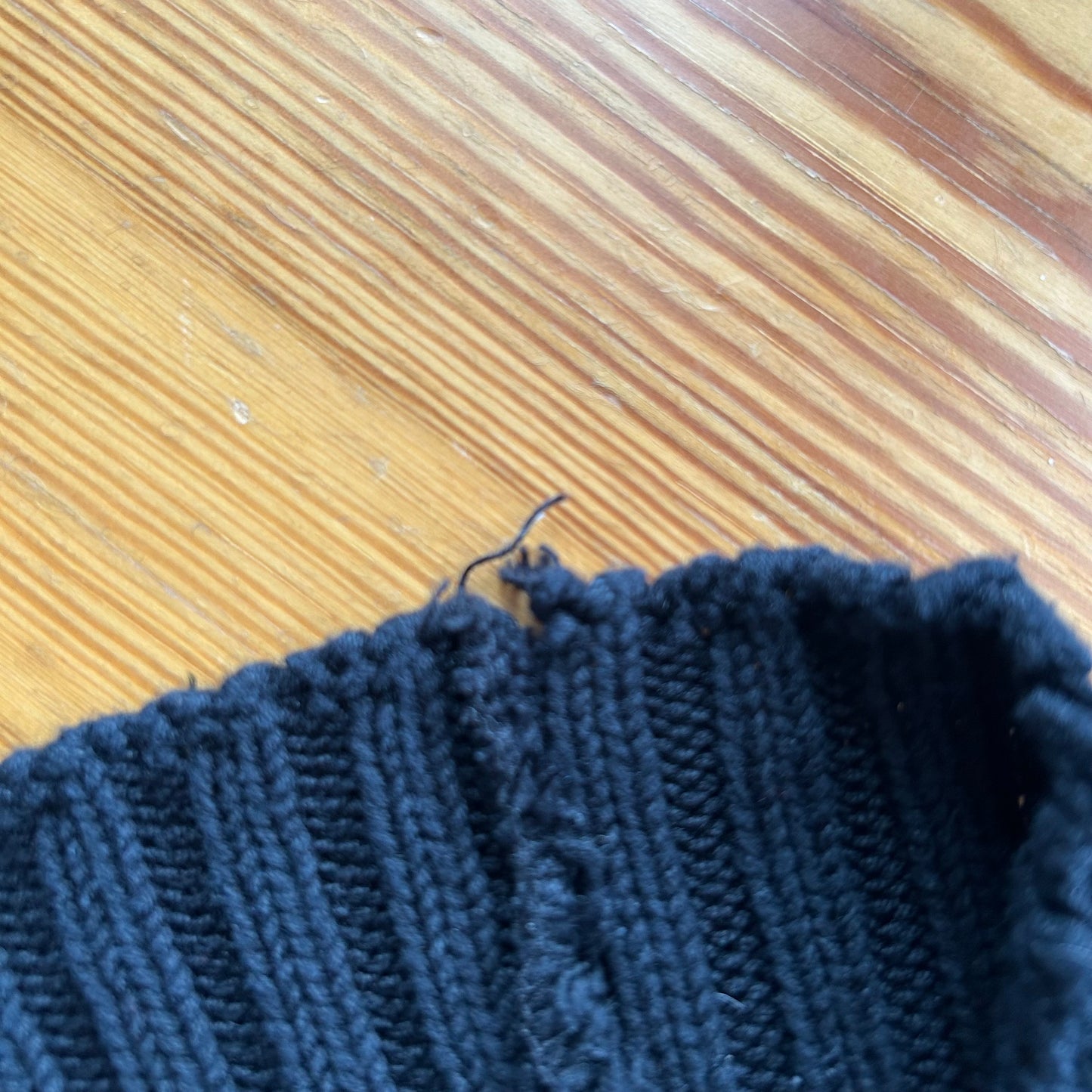 Cop Copine Black Bi-Material Stripe Knit Jumper - M