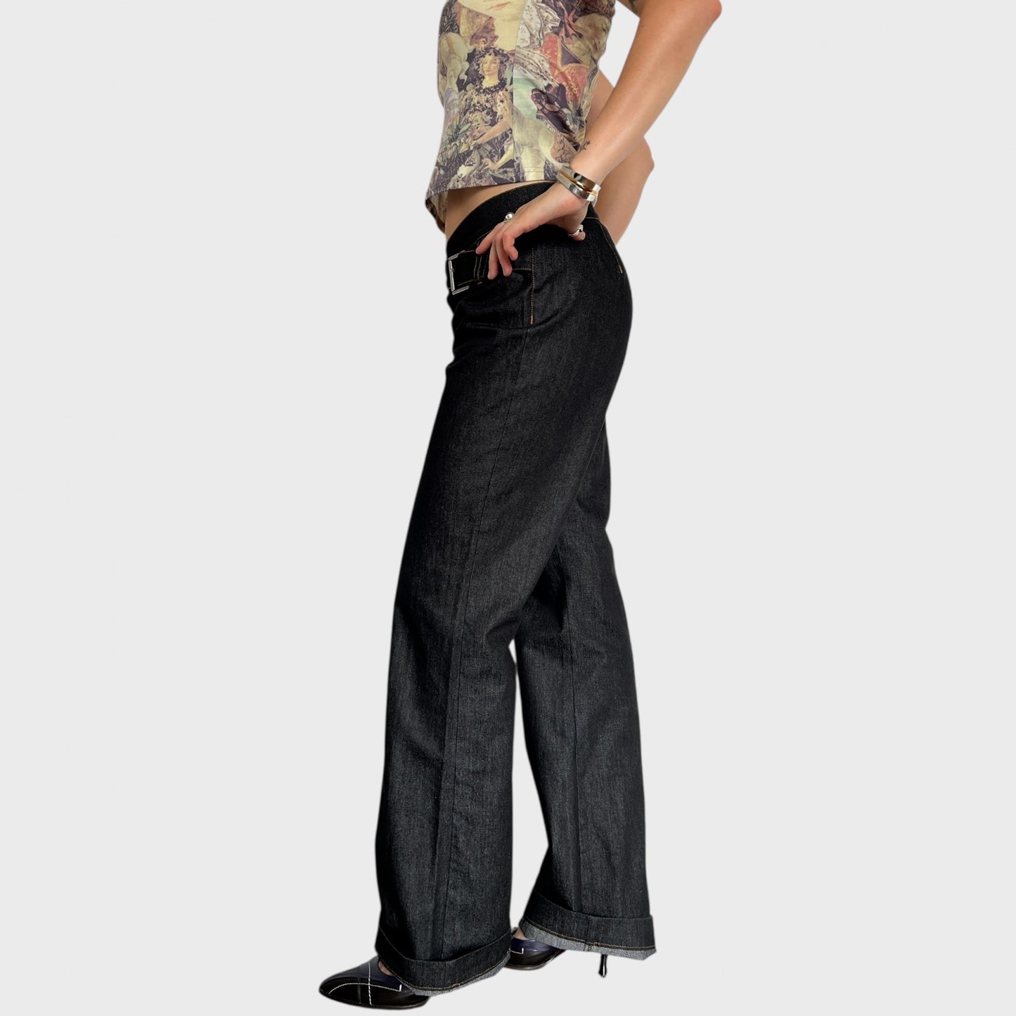 Cop Copine Buckle Jeans - Size L