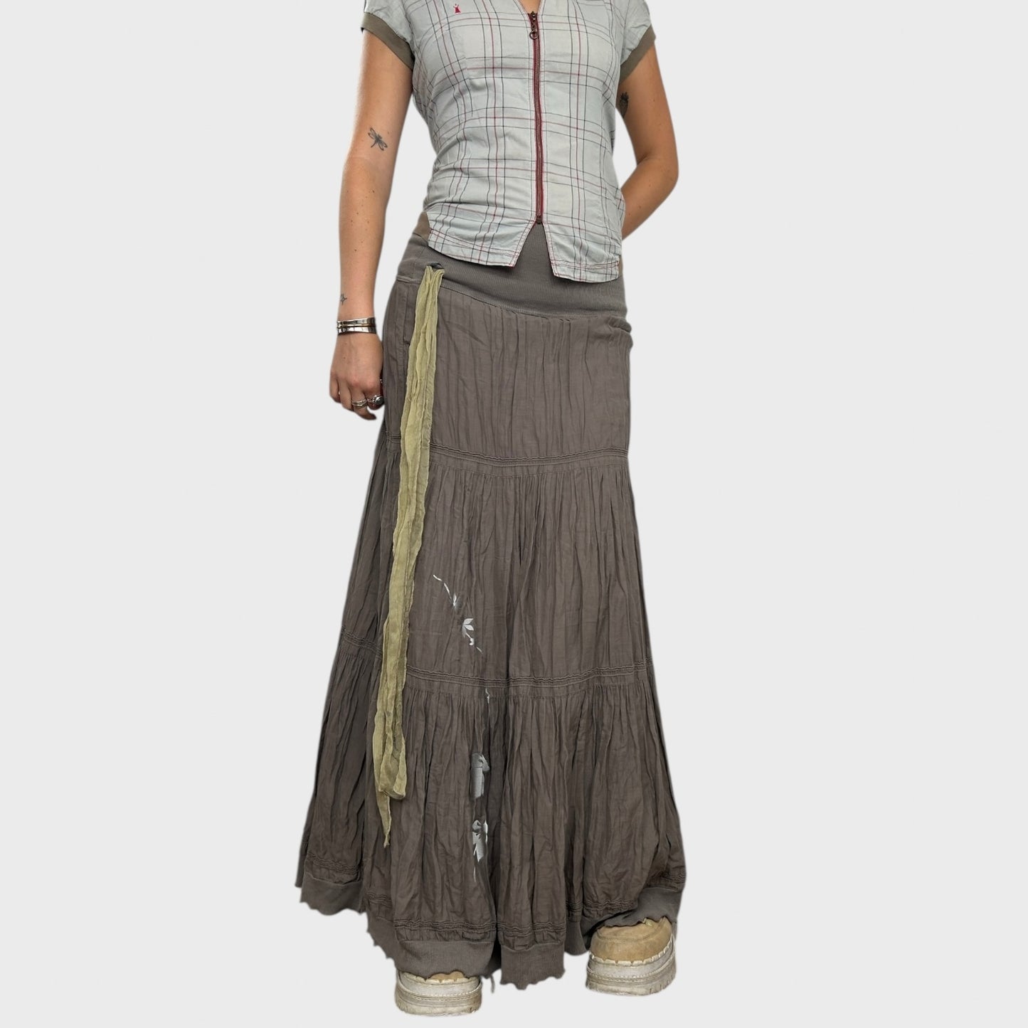 Cop Copine Tiered Maxi Skirt - S/M