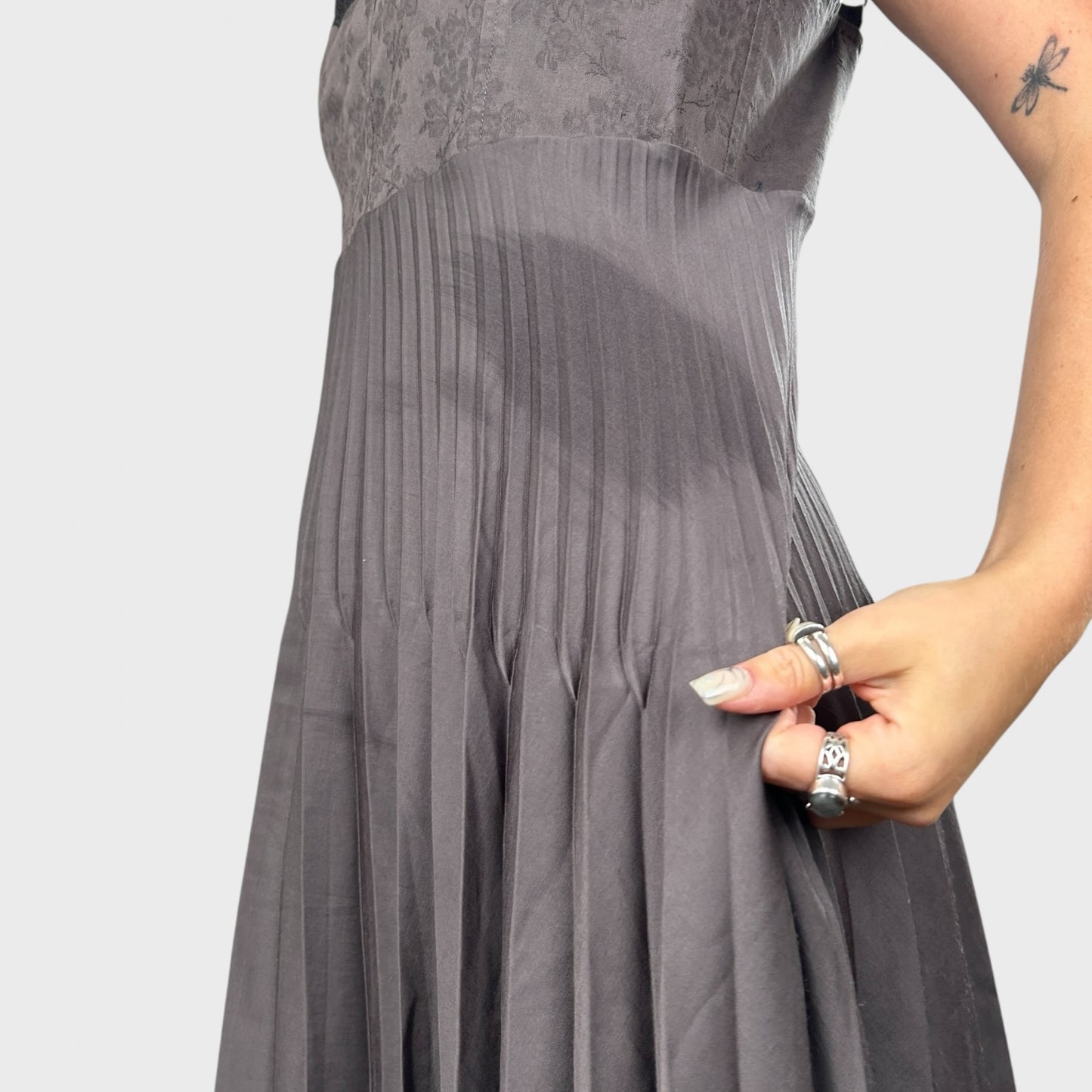 Cop Copine Pleated Mini Dress - L (Faulty)