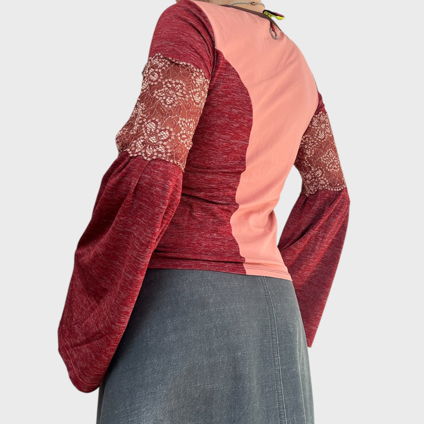 Save the Queen Long Sleeve Embroidered Top