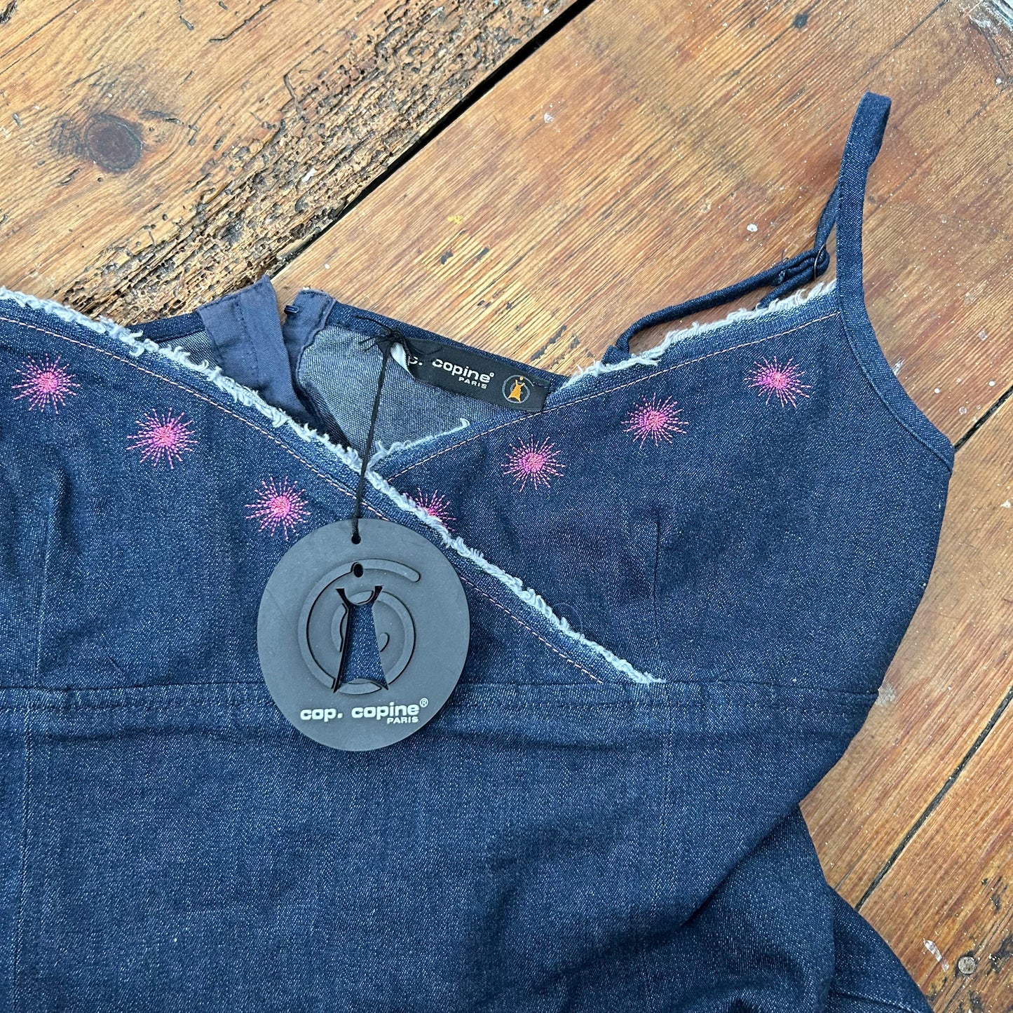 BNWT Cop Copine Denim Corset Top - M