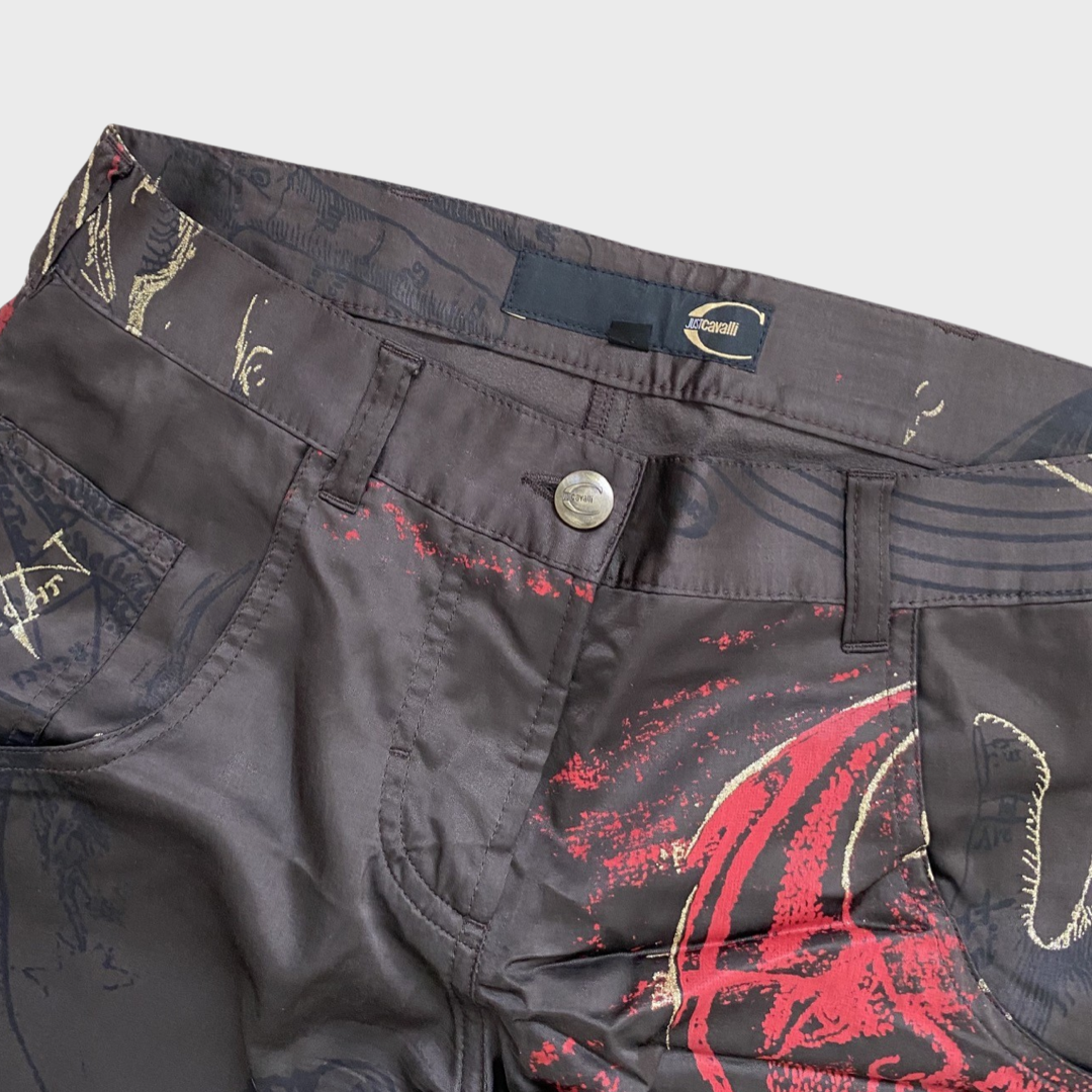 Roberto Cavalli horoscope wide leg trousers