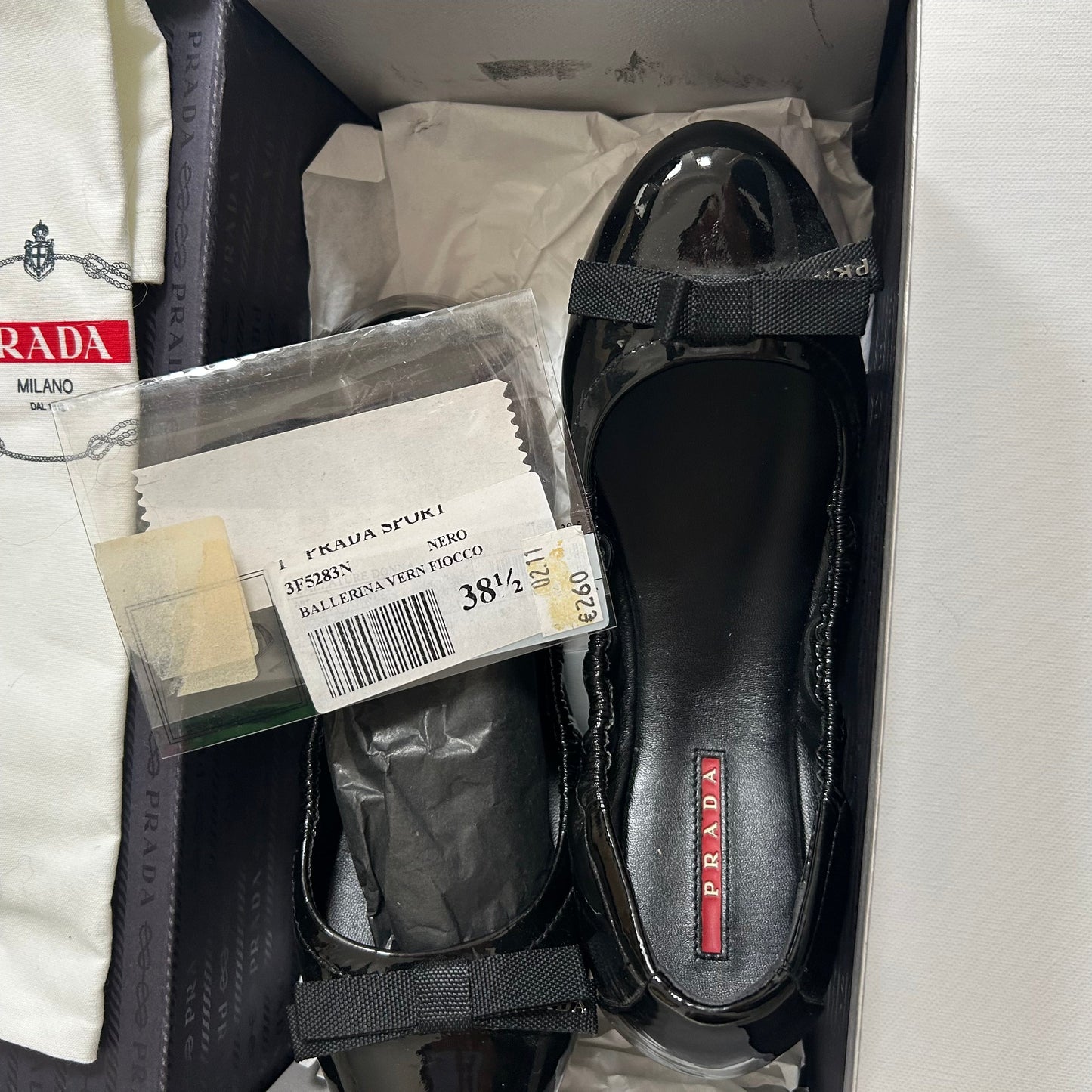 Vintage Prada Sport Ballet Flats