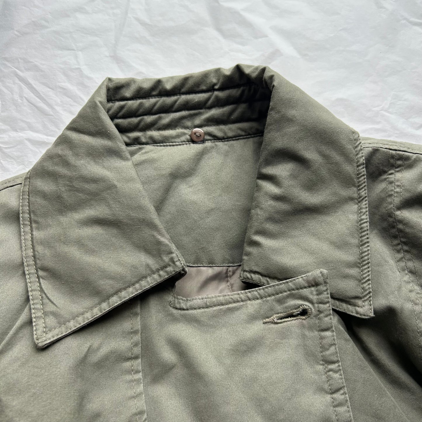 Khaki Button-Up Jacket - M