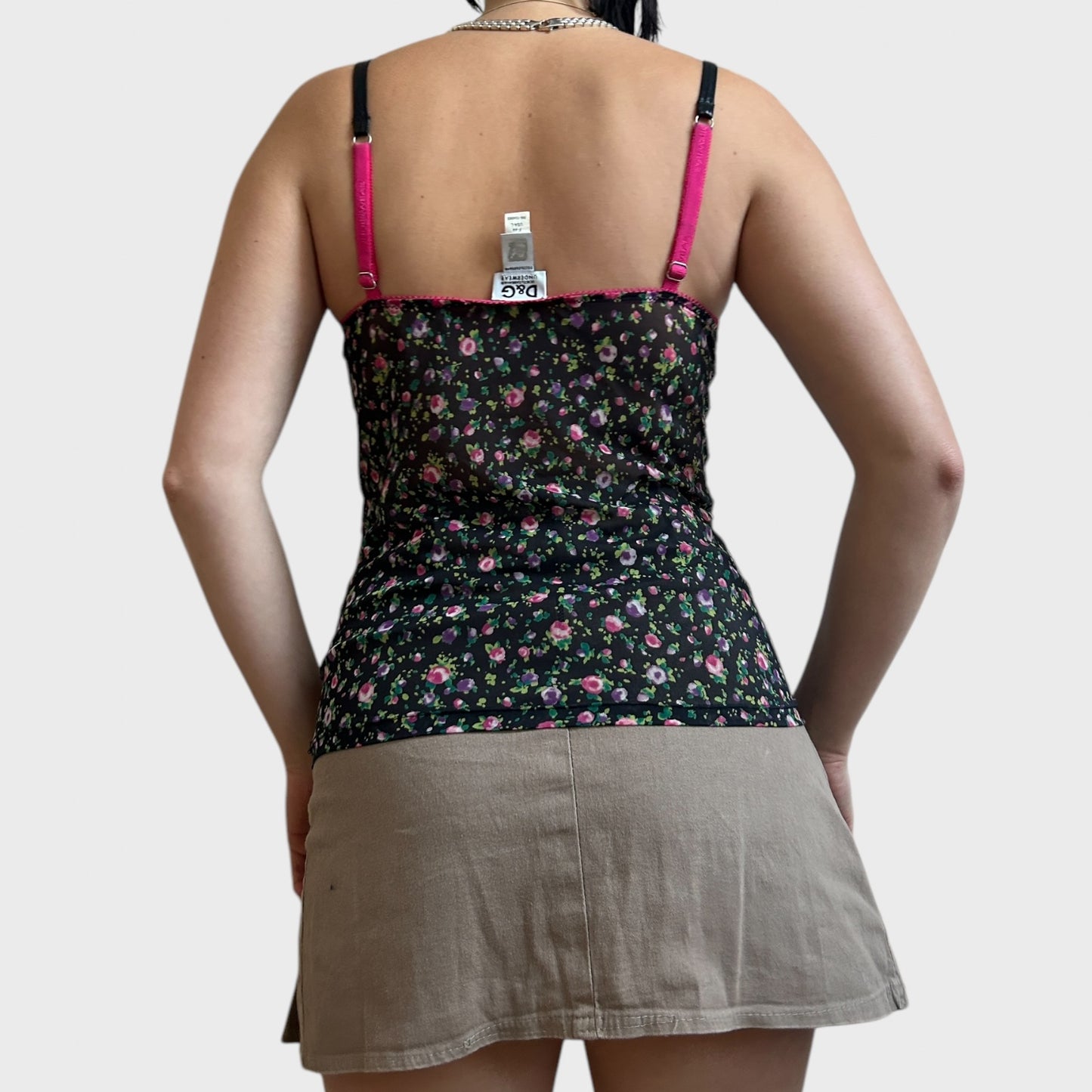 Dolce & Gabbana Floral Mesh Cami