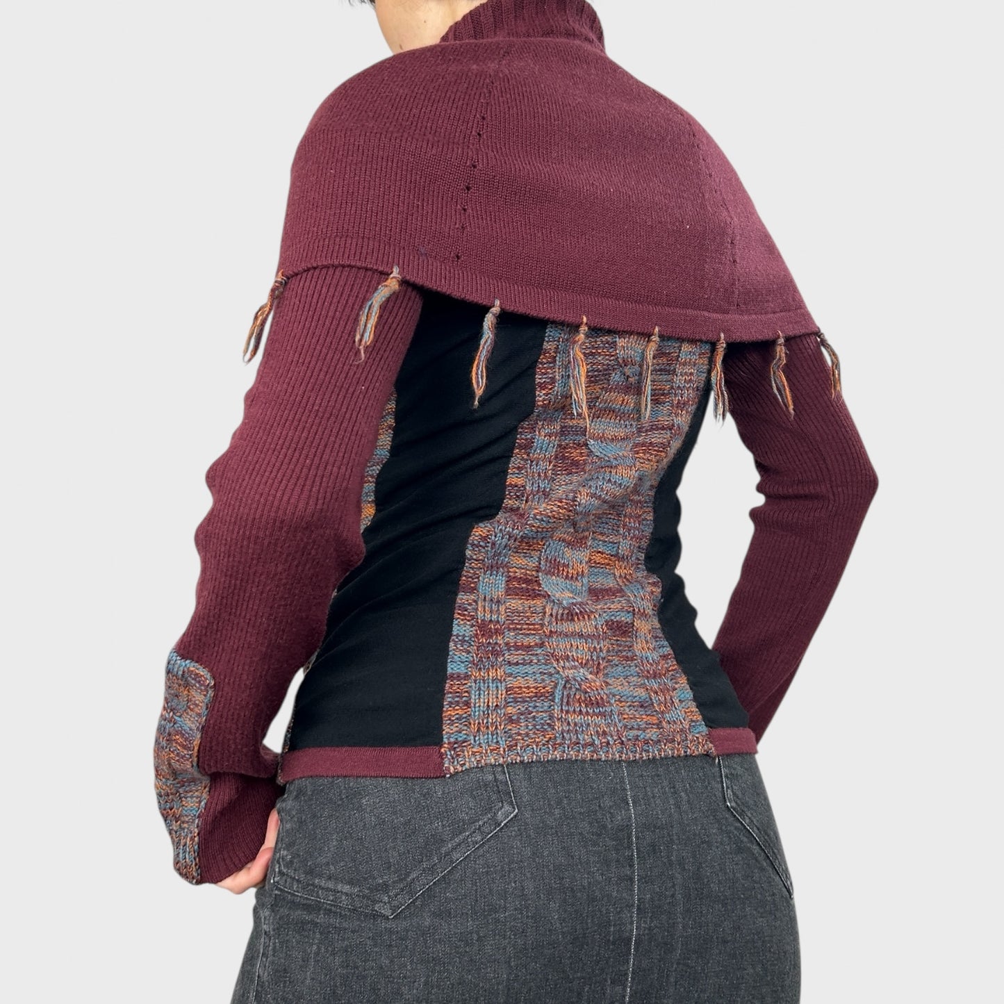 Save the Queen Wide Neck Knit Jumper - S