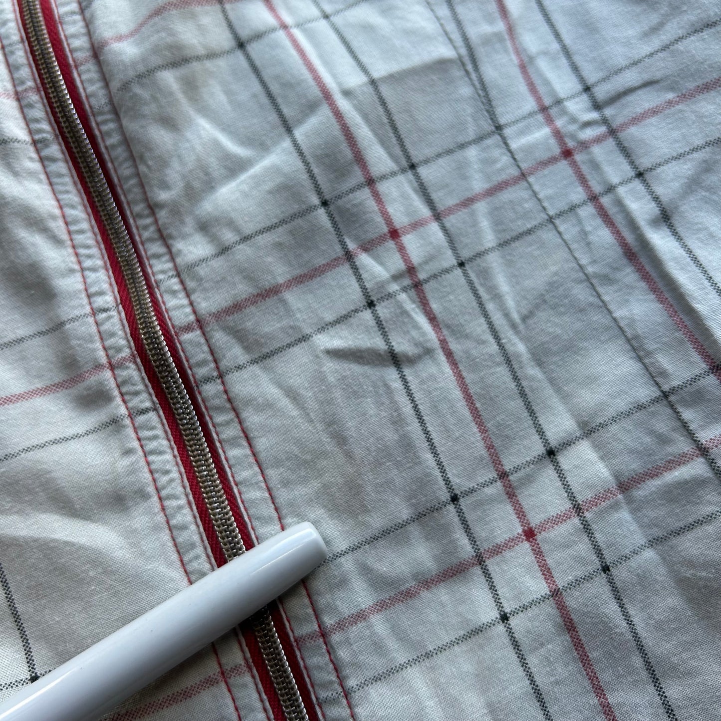 Cop Copine Check Zip Up Shirt - S