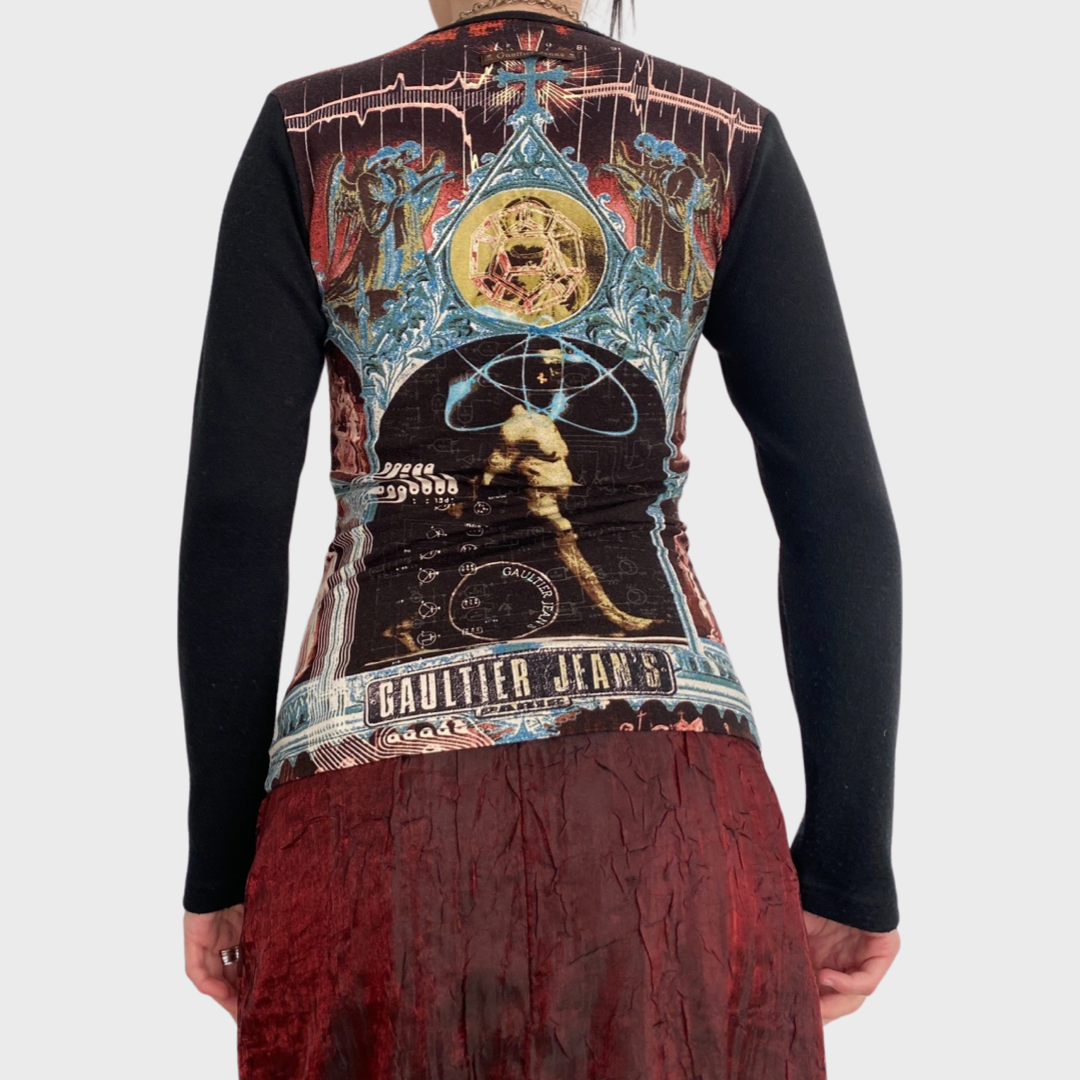 Jean Paul Gaultier vintage 90s/early 2000s novelty collage top