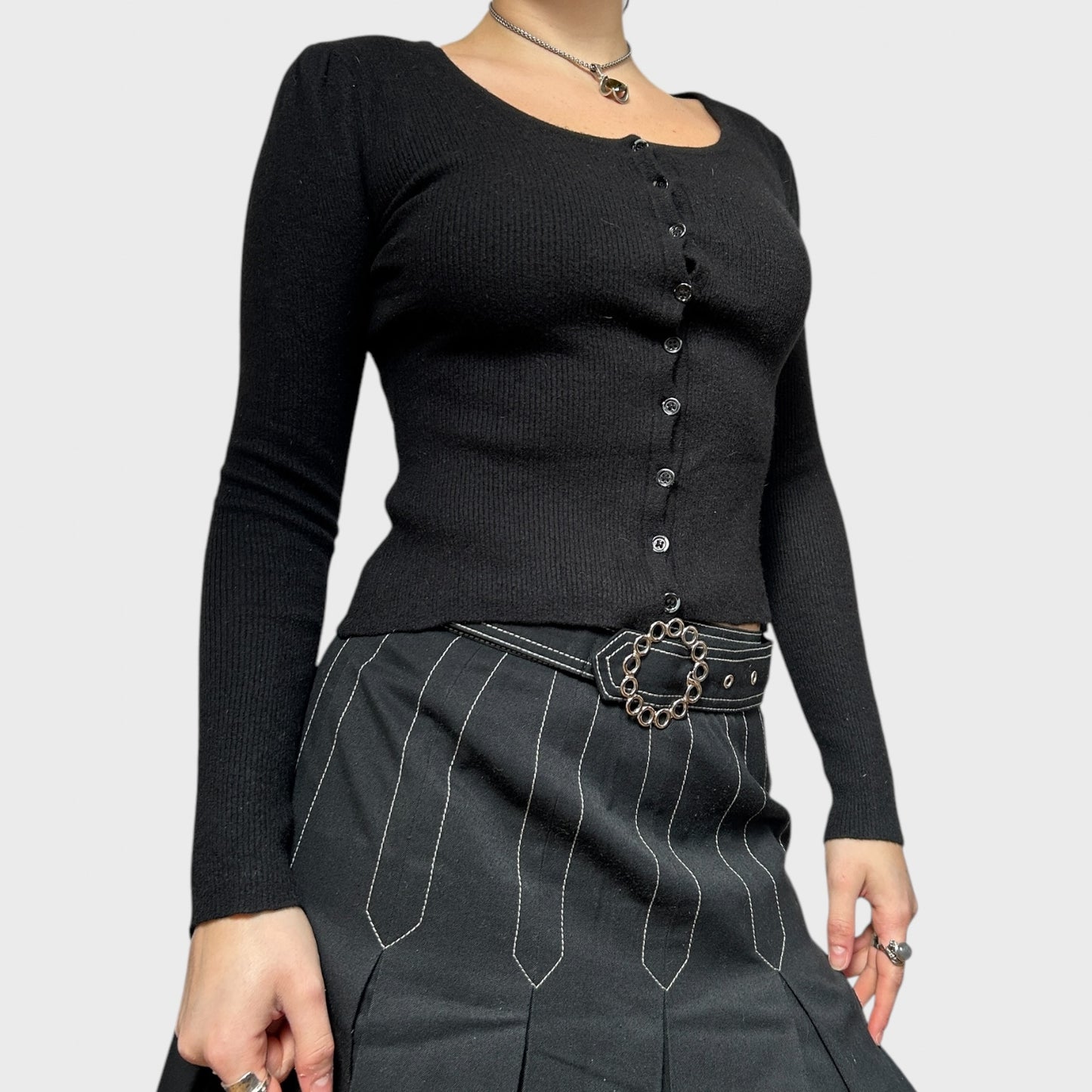 Dolce & Gabbana Black Button Cardigan