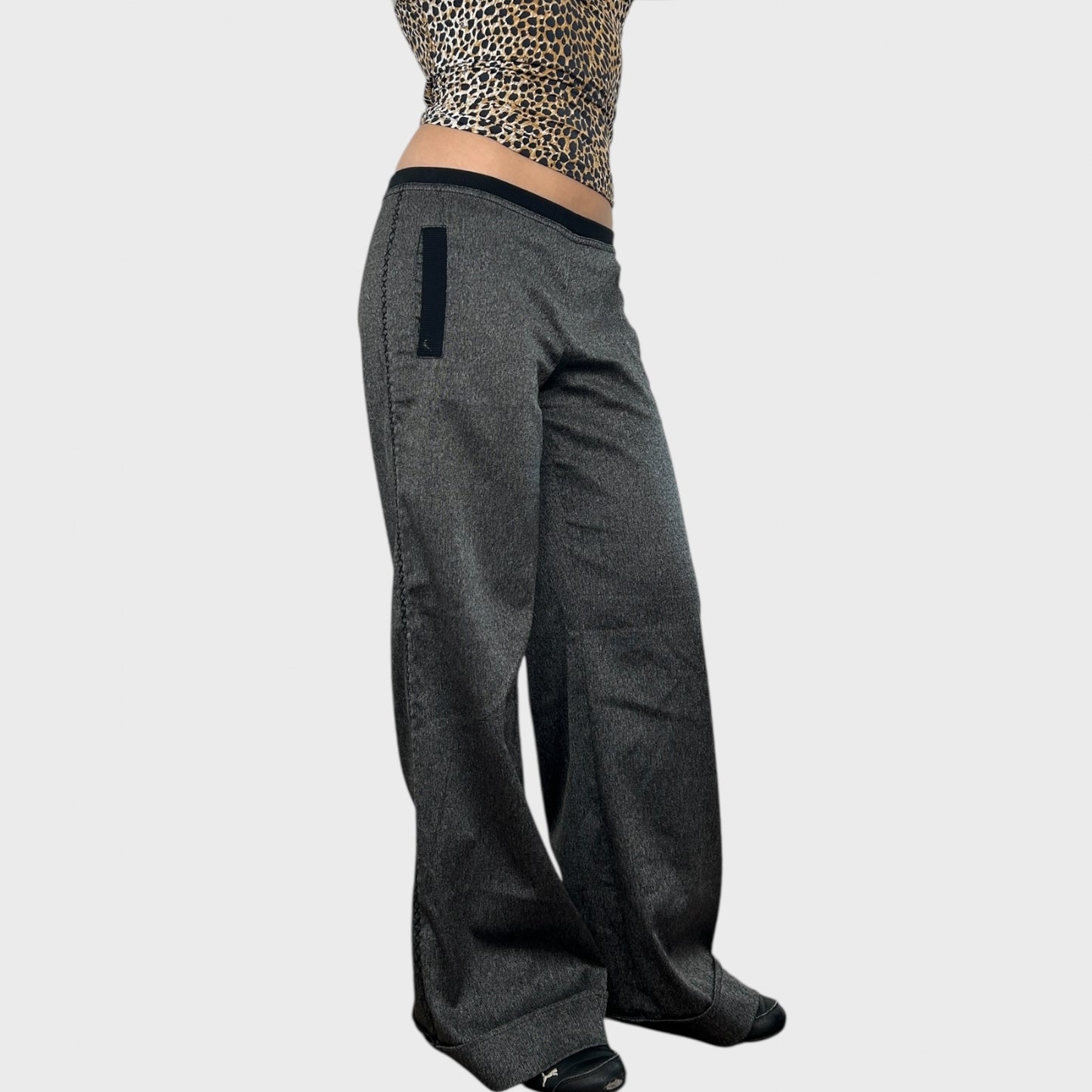 Cop Copine Speckled Wide-Leg Trousers - Size L