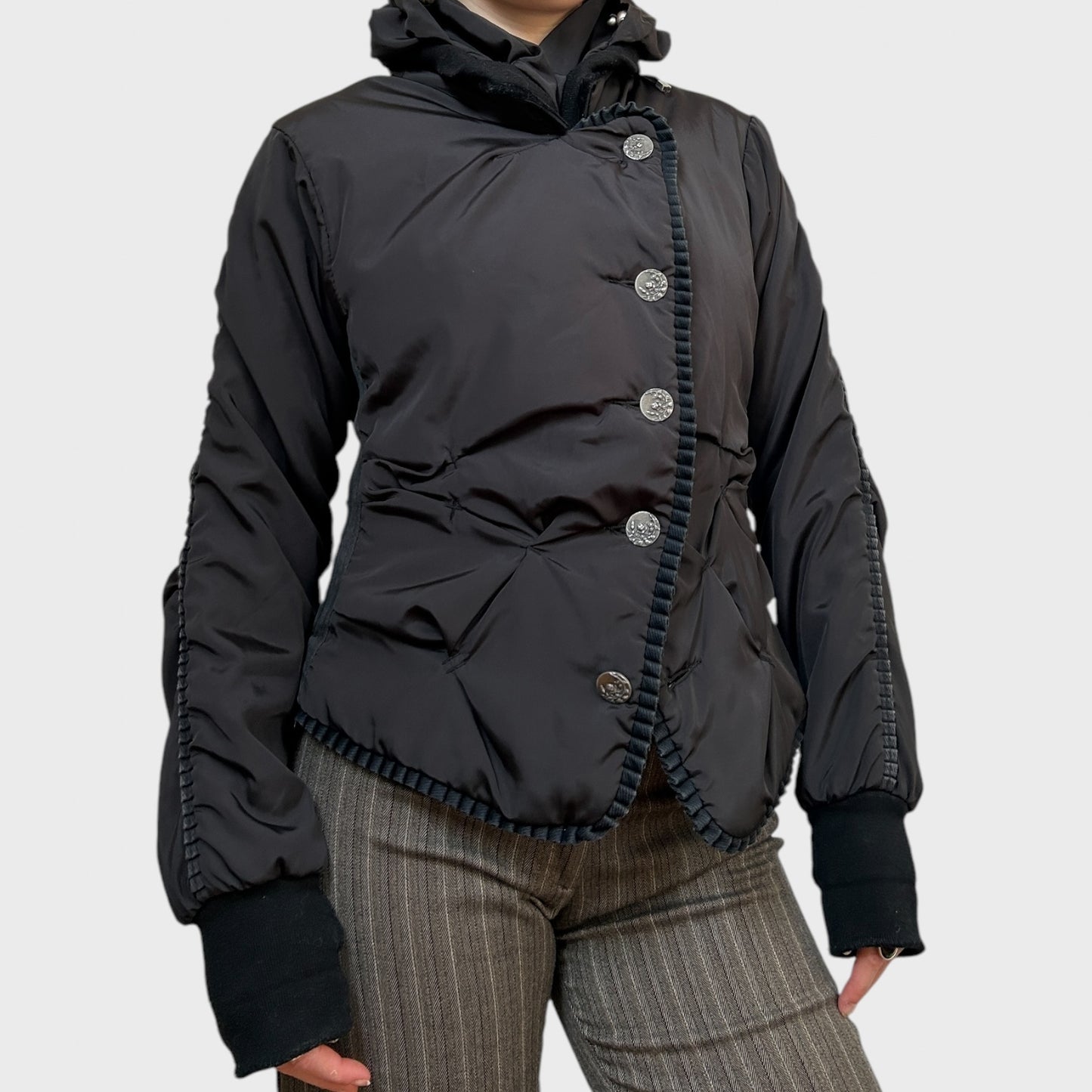 Archival Structured Button-Up Puffer Jacket